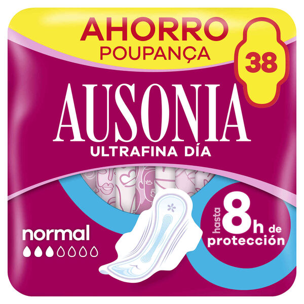 Pensos Higiénicos Ultrafina Normal com Abas Ausonia