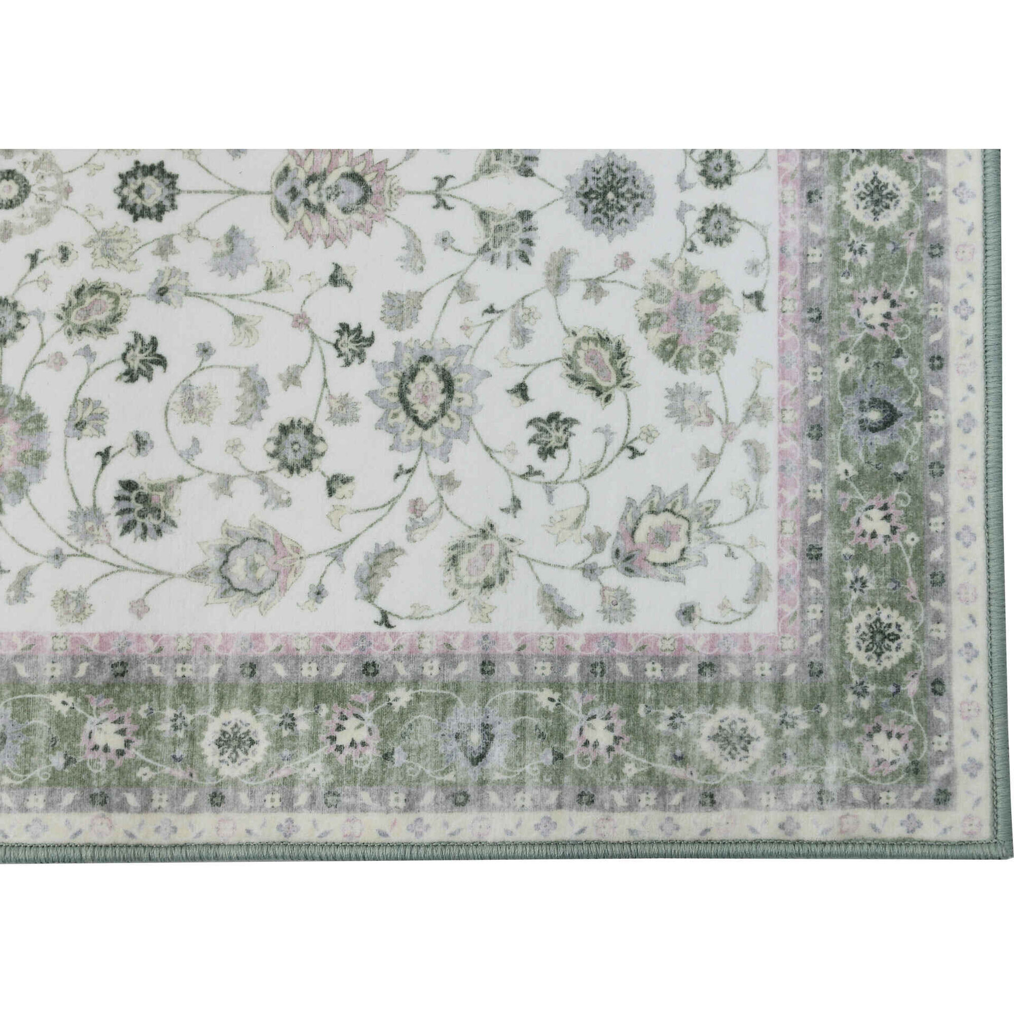 Tapete Desgastado Flores Kasa