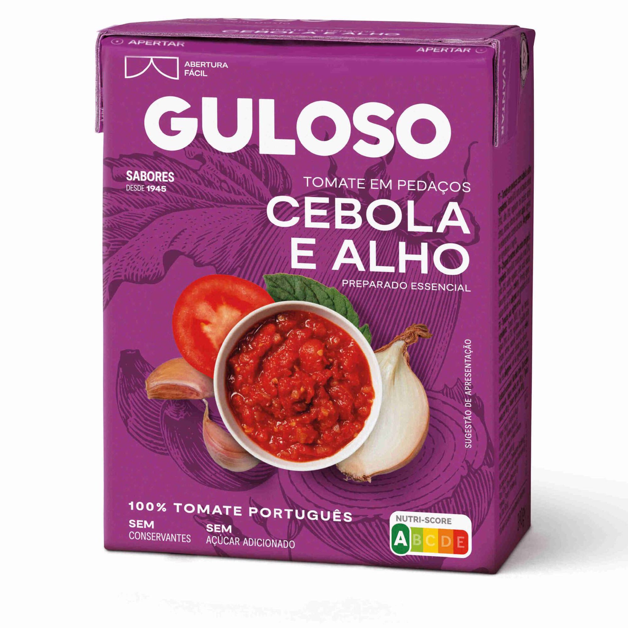 Tomate em Pedaços com Cebola e Alho