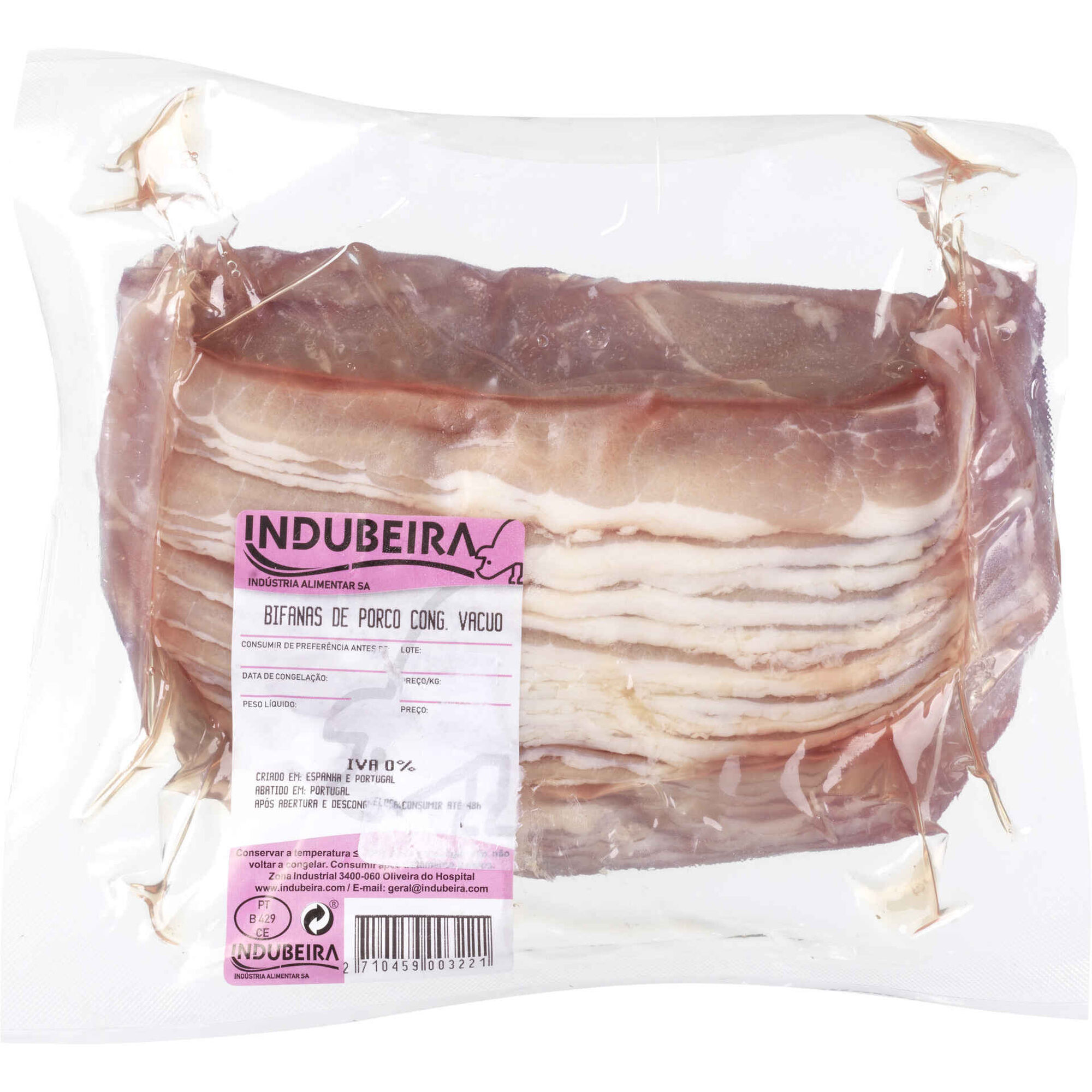 Bifanas de Porco Congeladas Indubeira