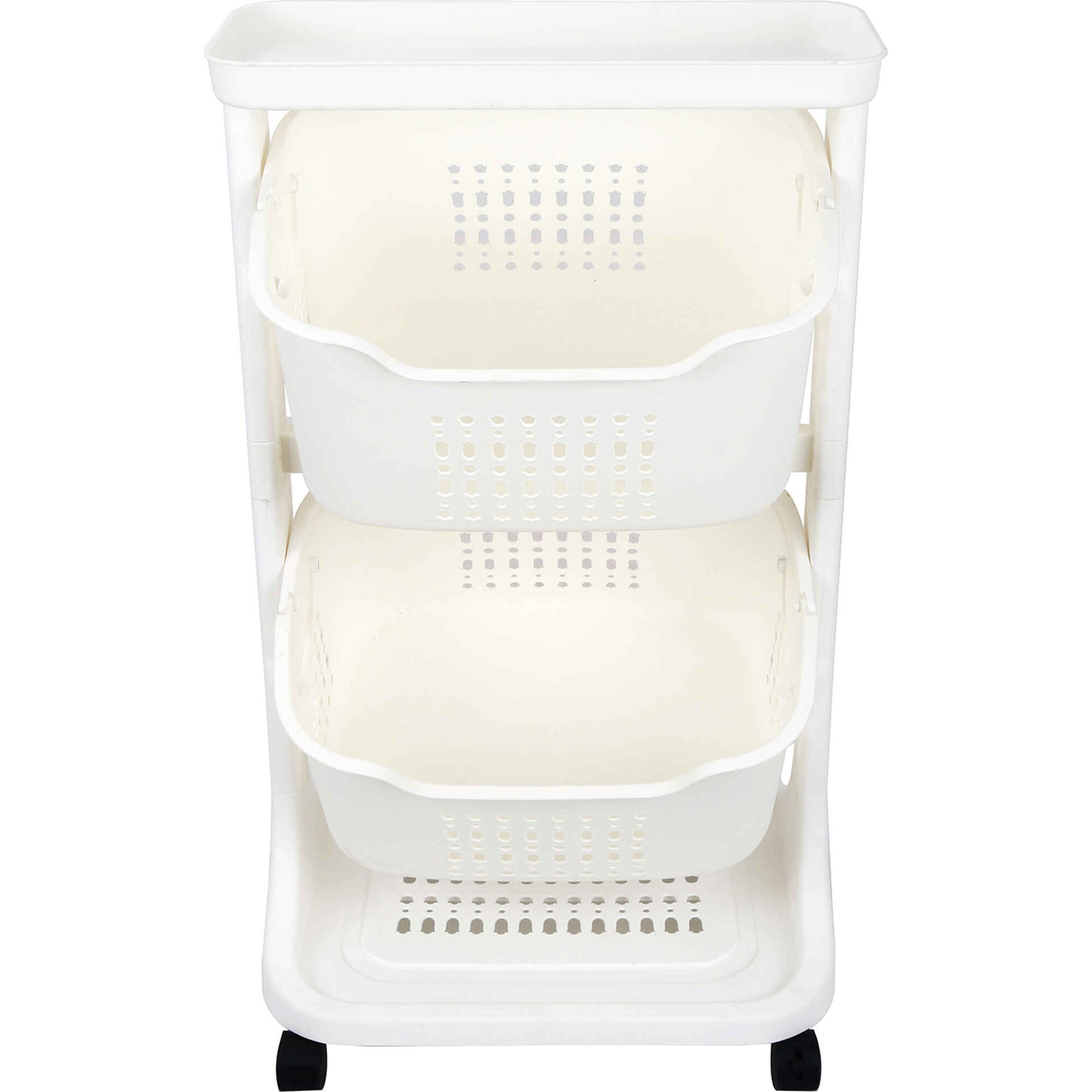 Carrinho de Arruma&ccedil;&atilde;o 2 N&iacute;veis Bazar&atilde;o