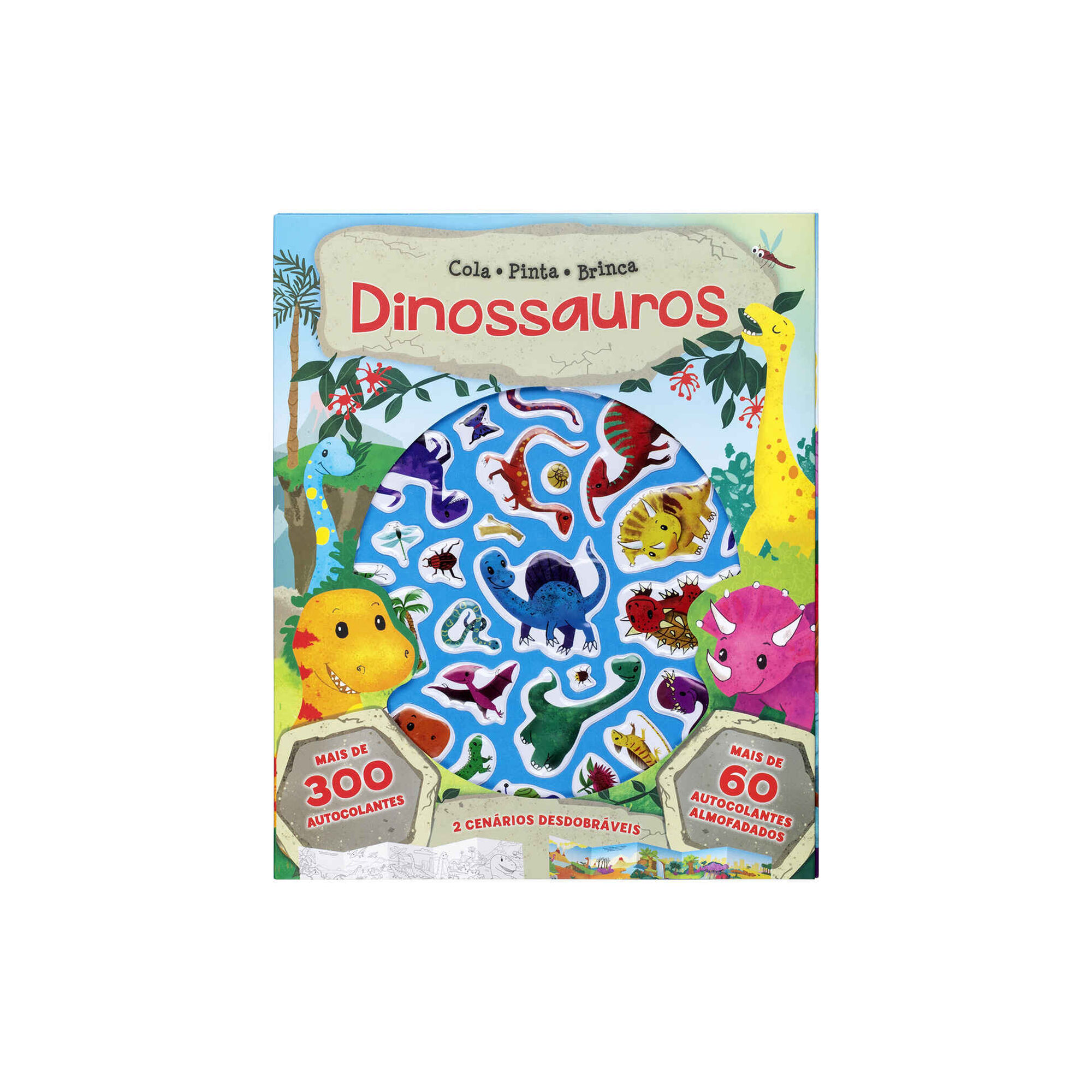 Cola, Pinta e Brinca - Dinossauros Cola, Pinta e Brinca - Dinossauros