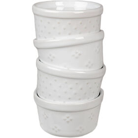 Conjunto 4 Ramequins Branco Kasa