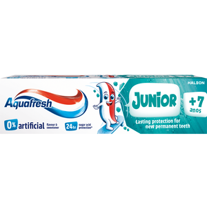 Pasta de Dentes Júnior + 7 Anos Aquafresh