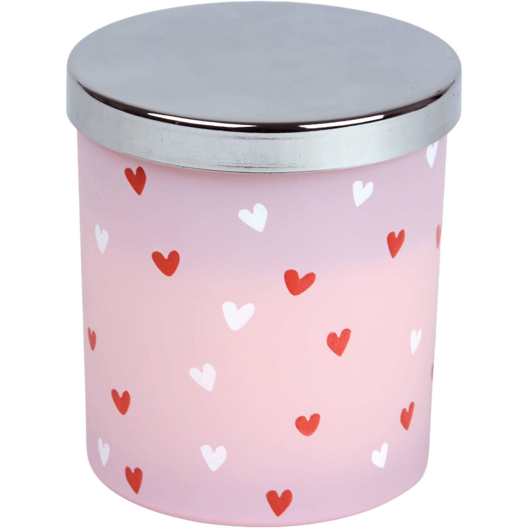 Vela em Copo 165g Rosa com Tampa Kasa