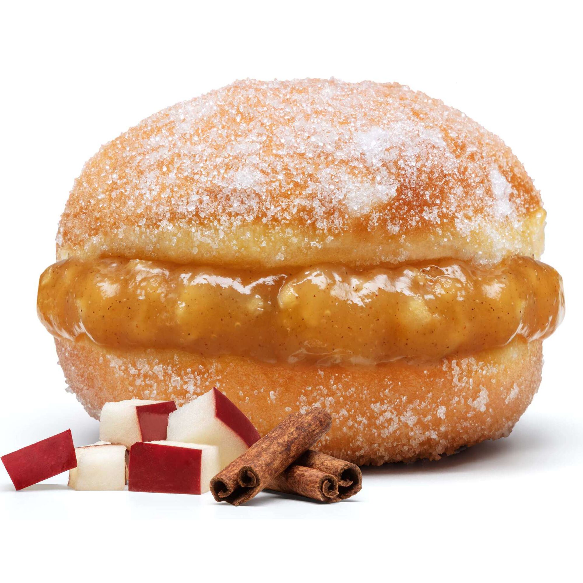 Bola de Berlim Maçã e Canela