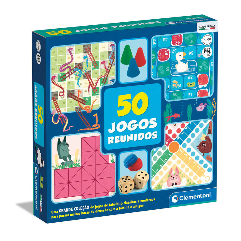 Clementoni - Jogo Party Games 50 Jogos Reunidos