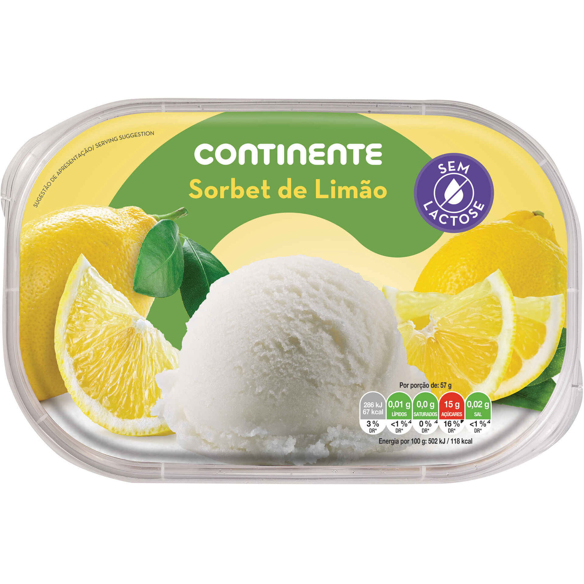 Sorbet Limão sem Lactose