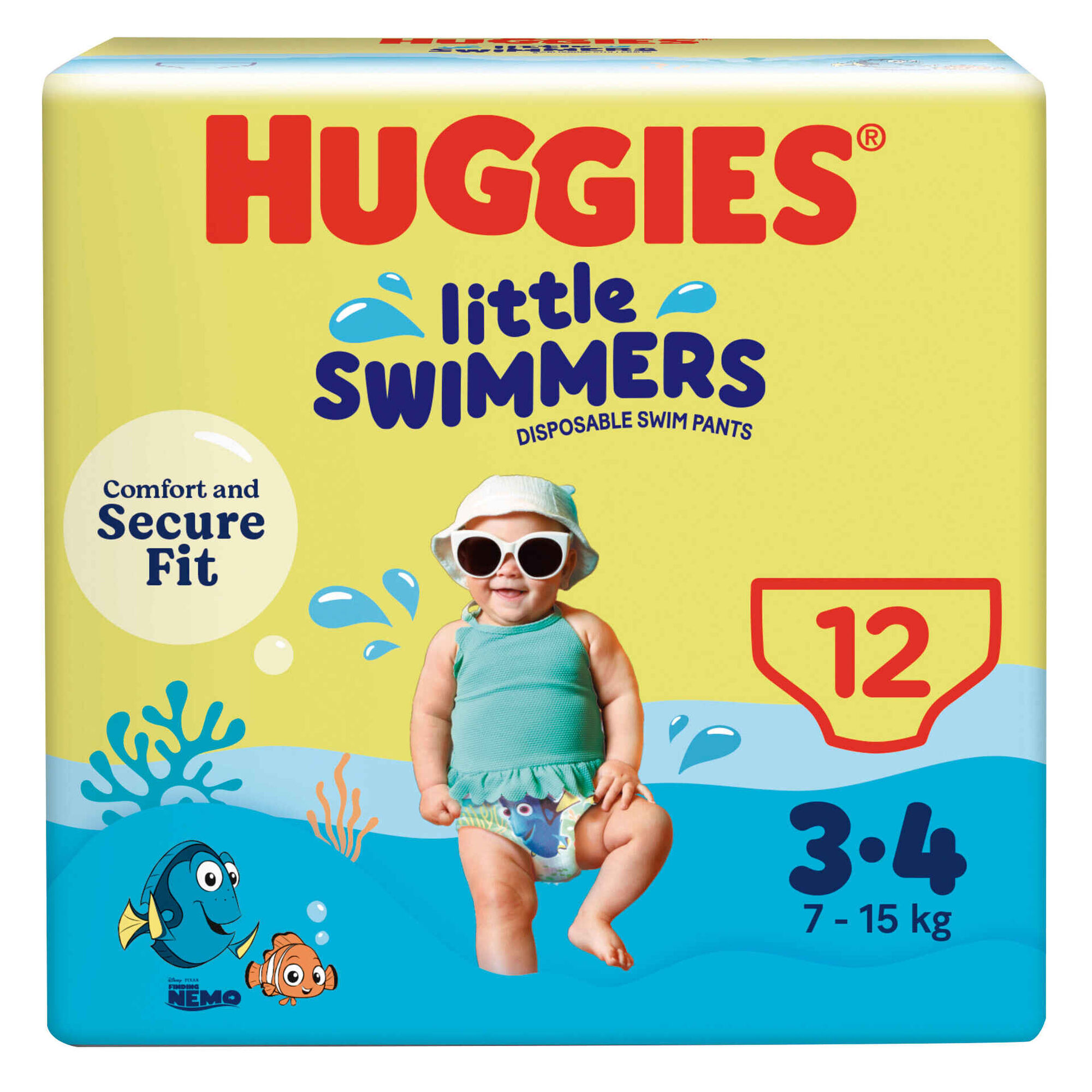 Fraldas Cueca Banho Little Swimmers 7-15kgs T3-4 Huggies