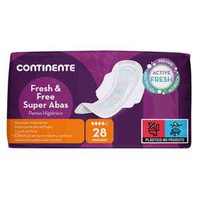 Pensos Higiénicos Fresh & Free Super com Abas Pensos Higiénicos Fresh & Free Super com Abas