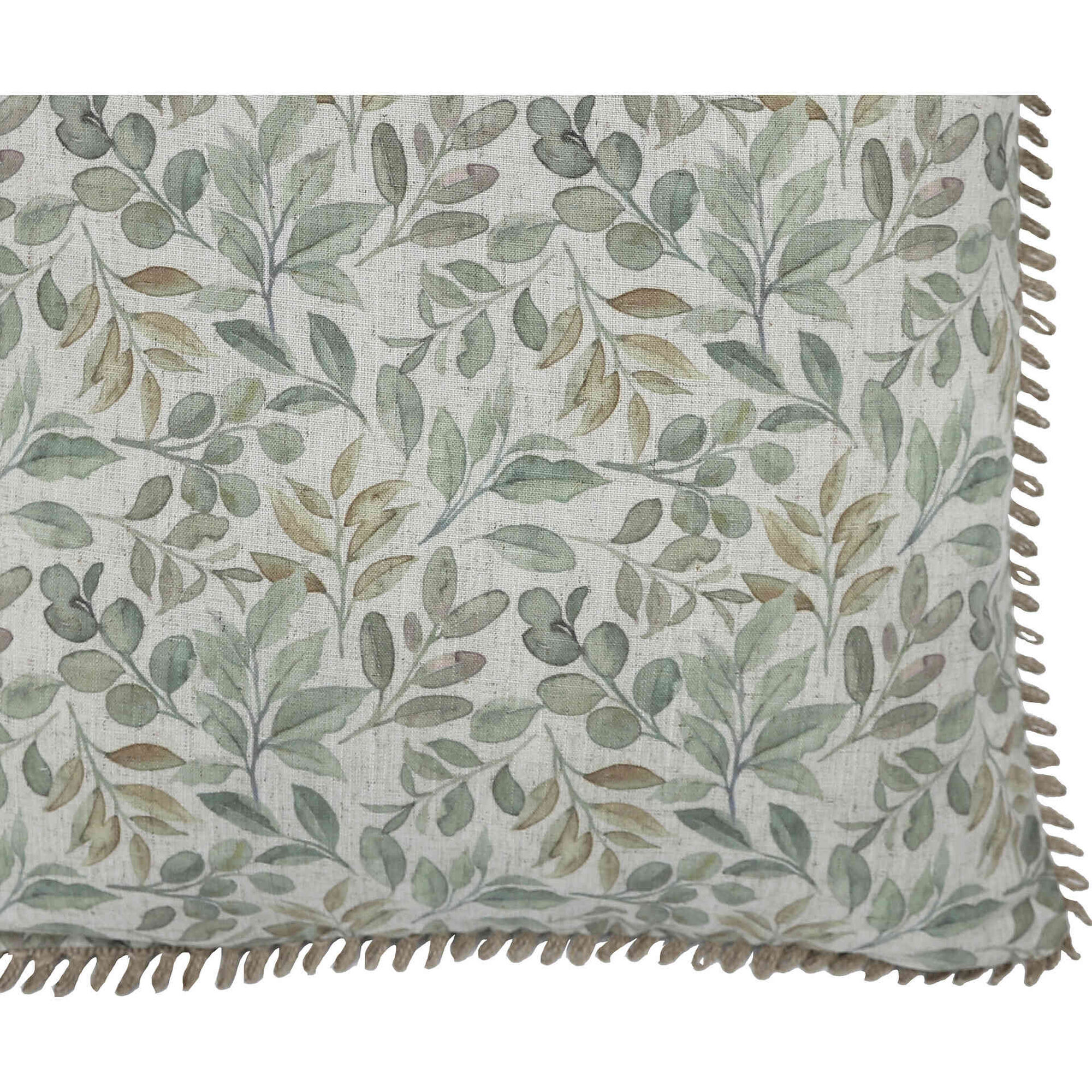 Almofada 45x45cm All Over Folhas Verde Kasa