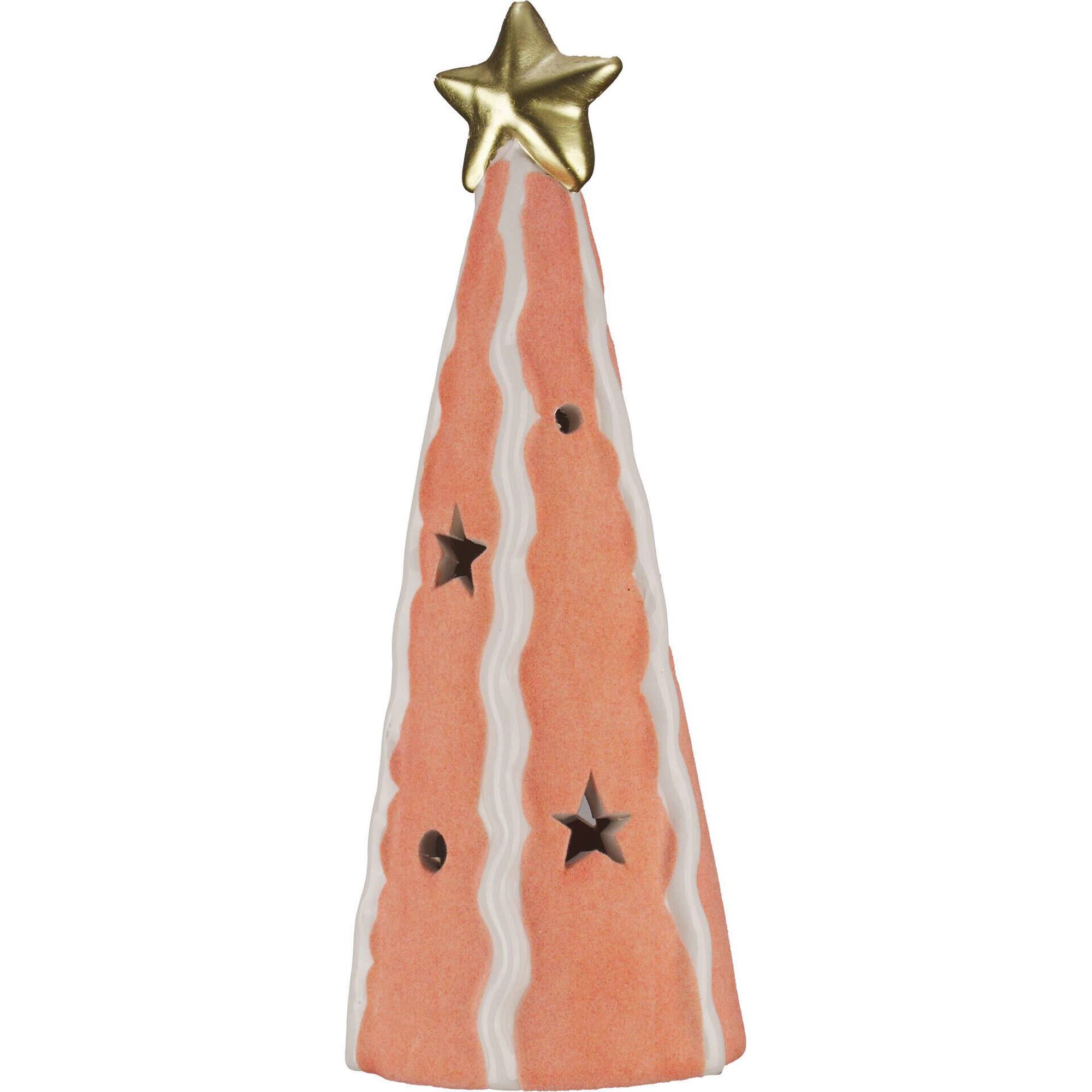 Árvore em Veludo 24cm Laranja