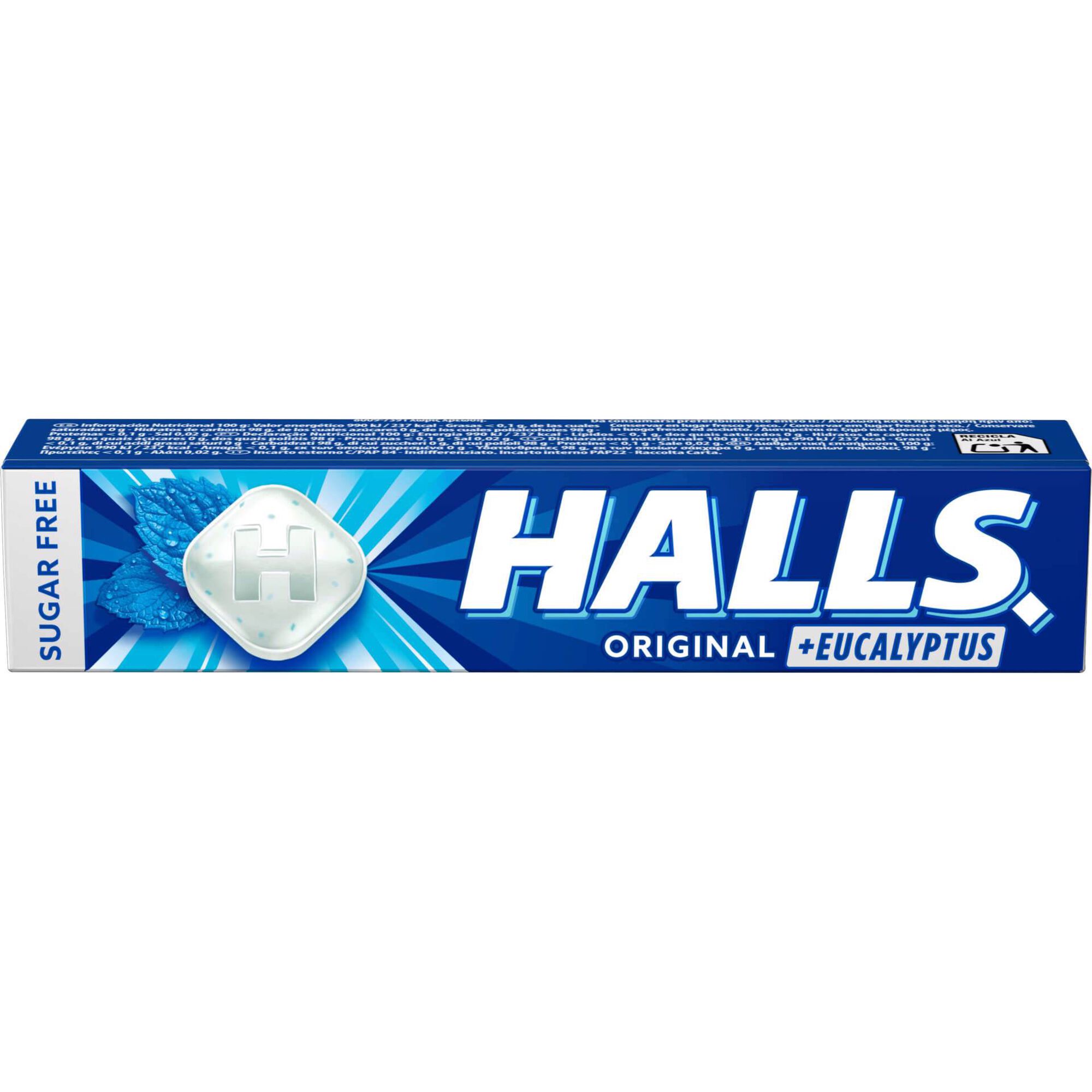 Rebu&ccedil;ados de Mentol e Eucalipto Halls