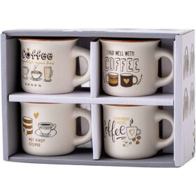 Conjunto 4 Chávenas Café Coffee Brancas Conjunto 4 Chávenas Café Coffee Brancas