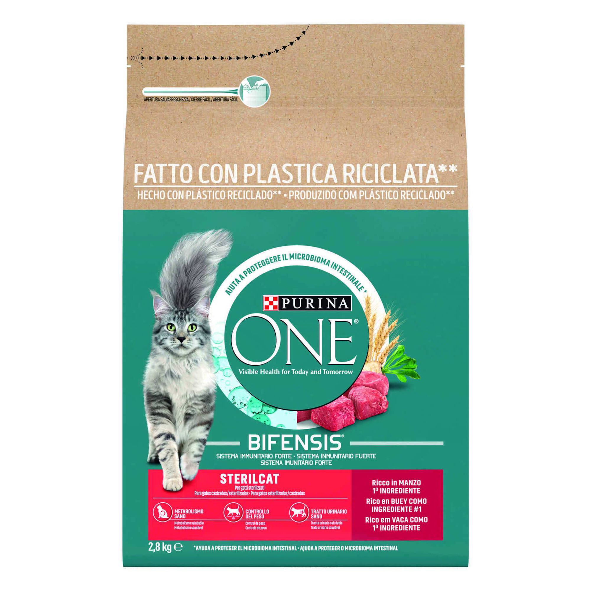Ra&ccedil;&atilde;o para Gato Adulto Esterilizado Vaca Purina One
