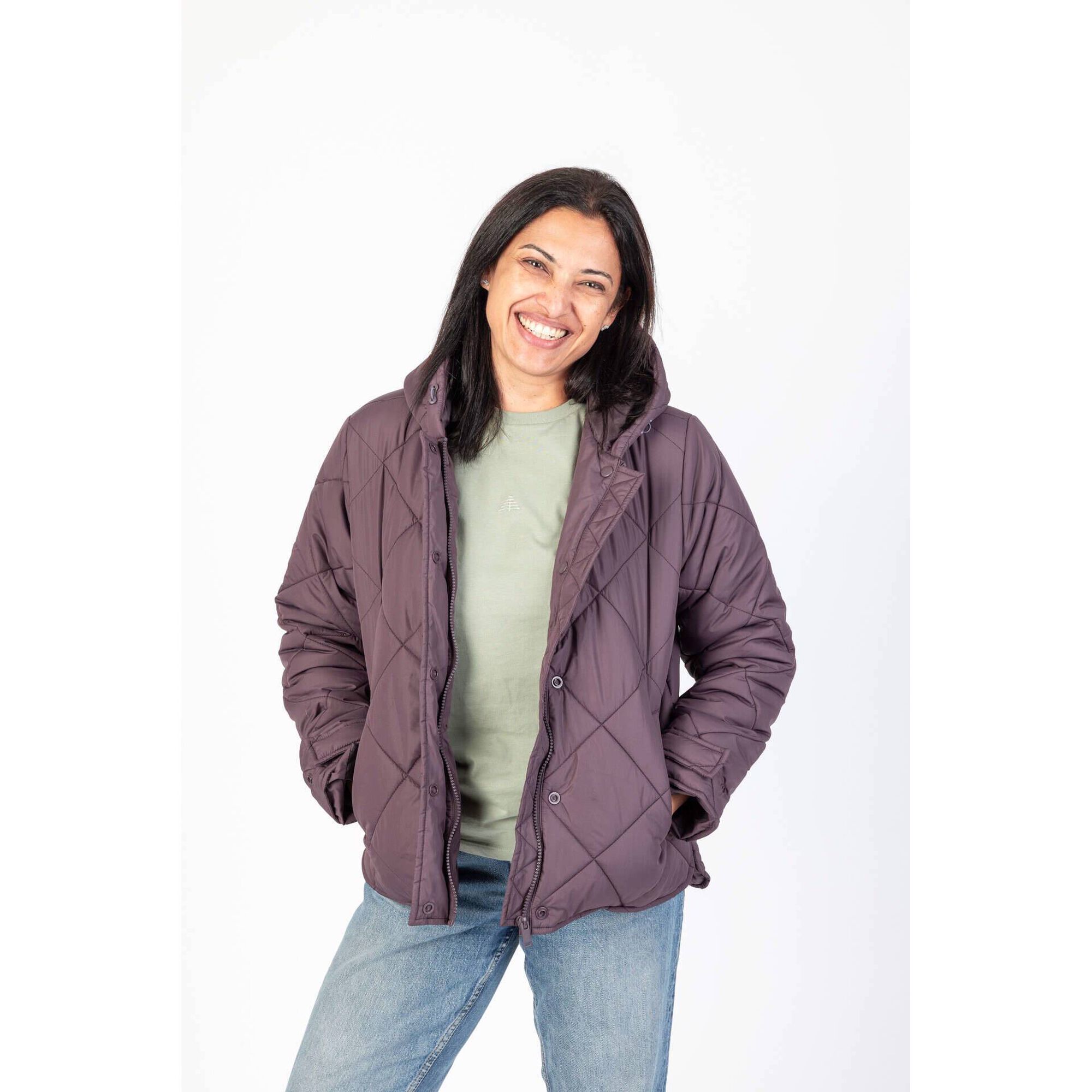 Casaco Puffer Mulher Roxo M