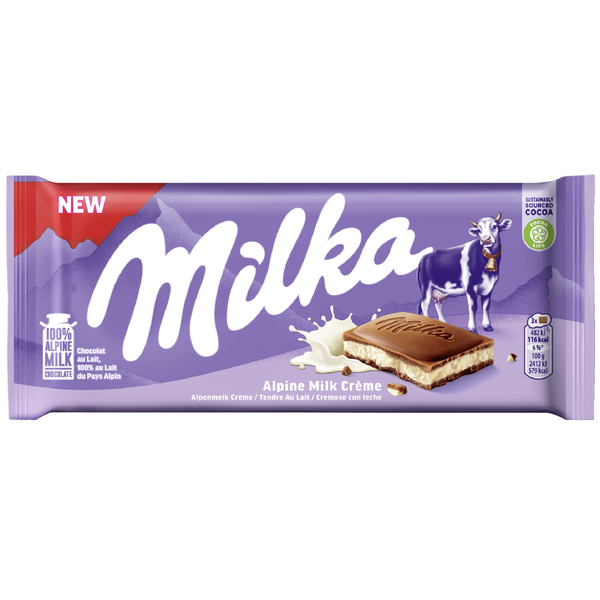 Tablete Chocolate de Leite com Creme de Leite Milka