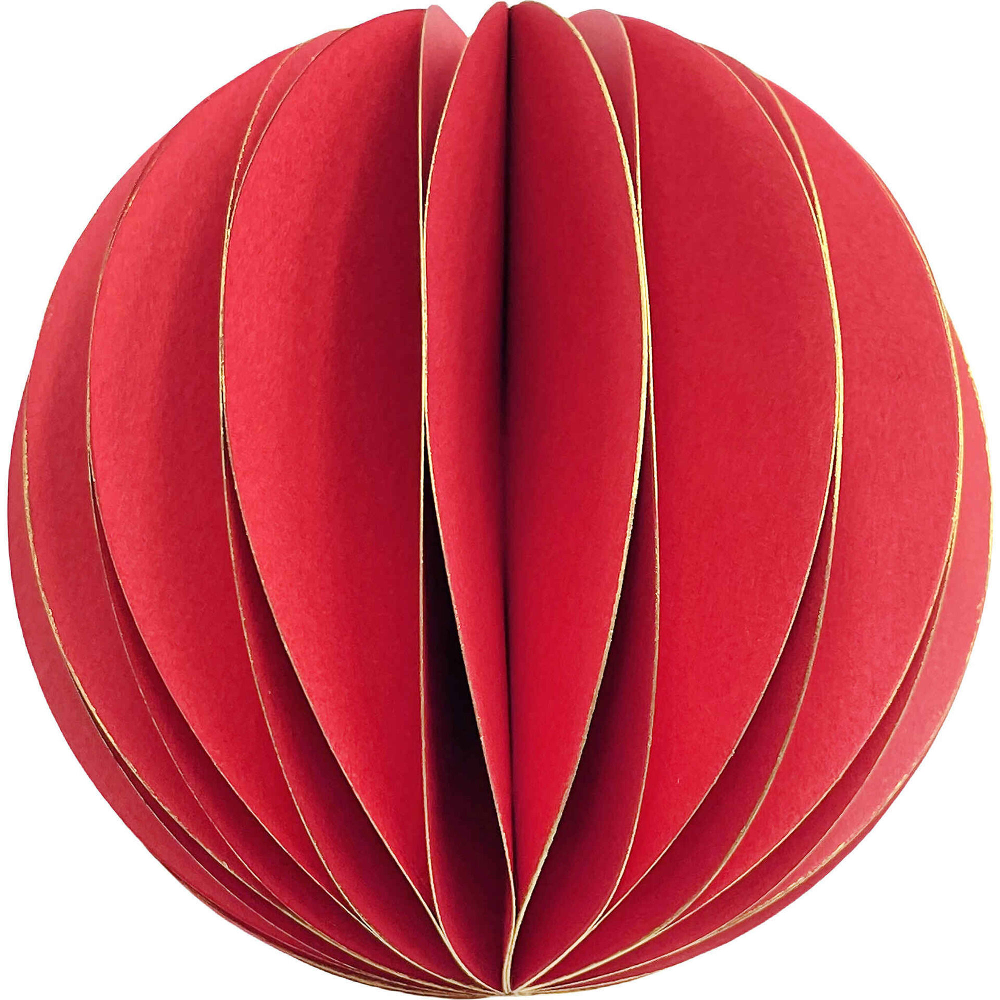 Ornamento Bola Papel 13cm Vermelho