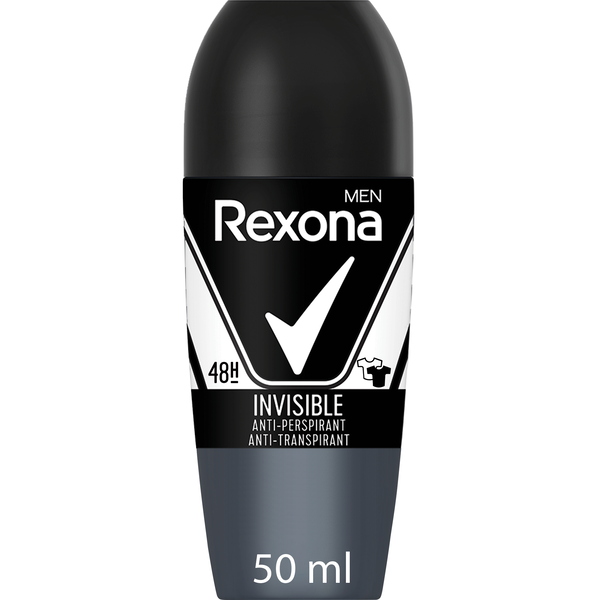Desodorizante Roll On Invisible Black & White Rexona Men