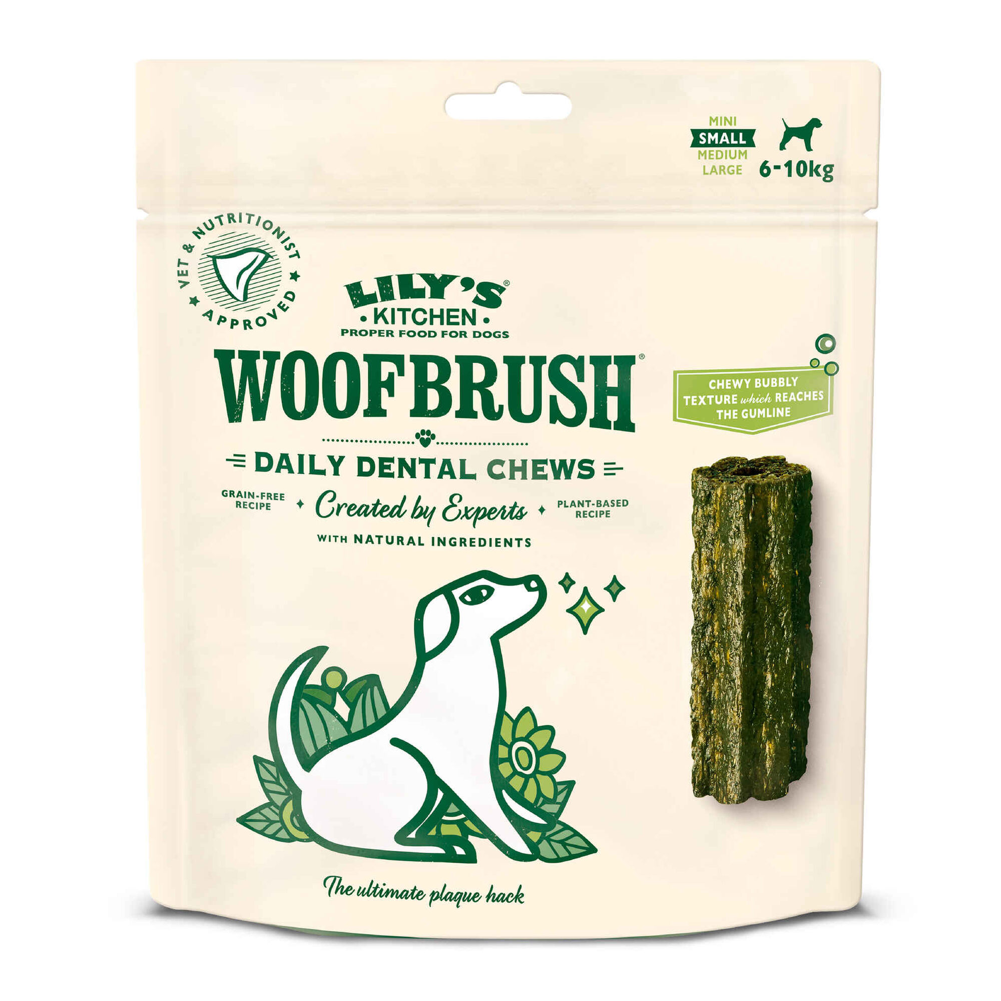 Snack para C&atilde;o Adulto Mini Woofbrush Dental Chew Lily's Kitchen