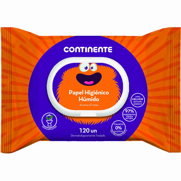 Papel Higiénico Húmido Continente