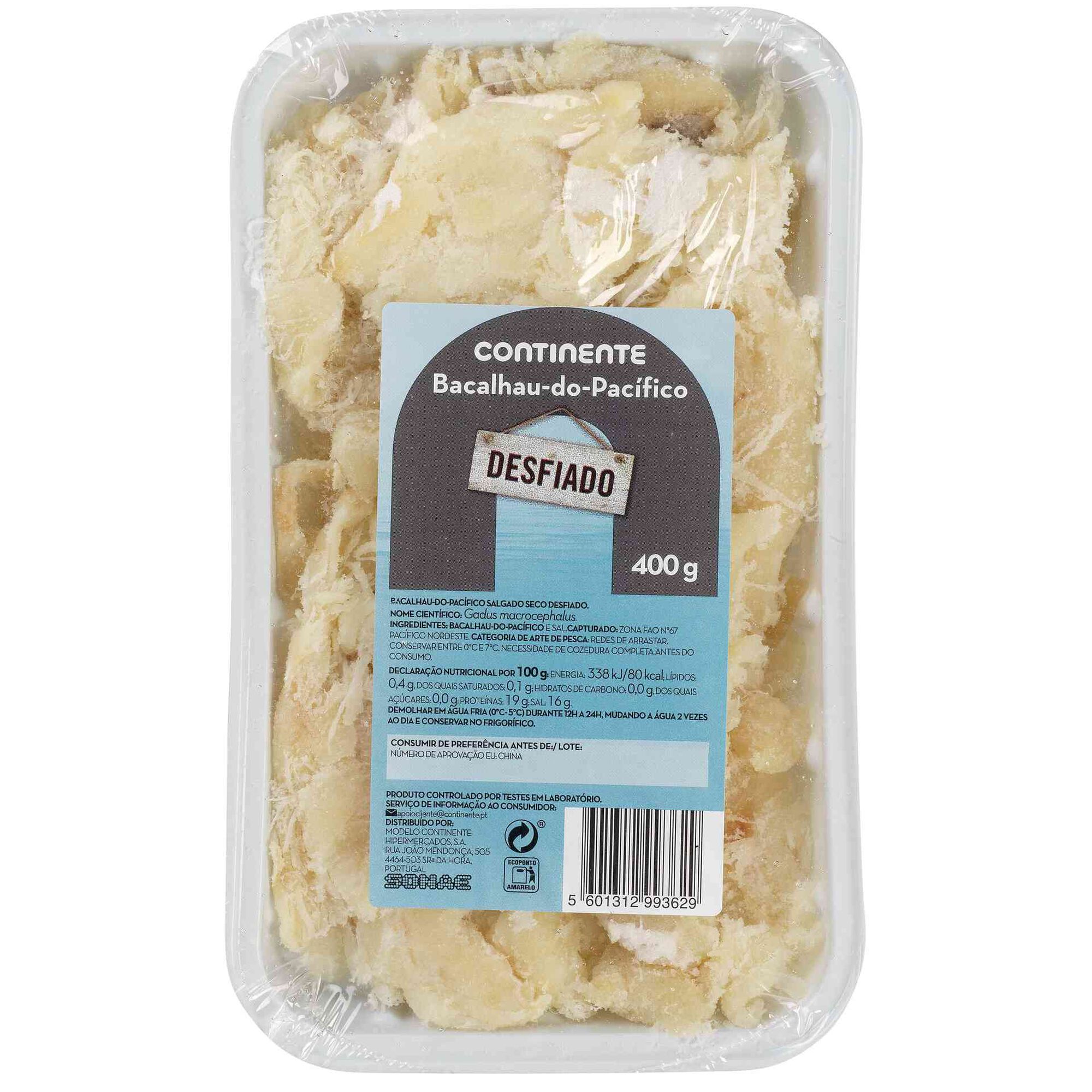 Bacalhau Pacífico Desfiado Seco