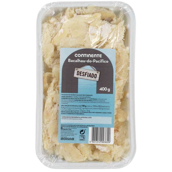 Bacalhau Pacífico Desfiado Seco Continente