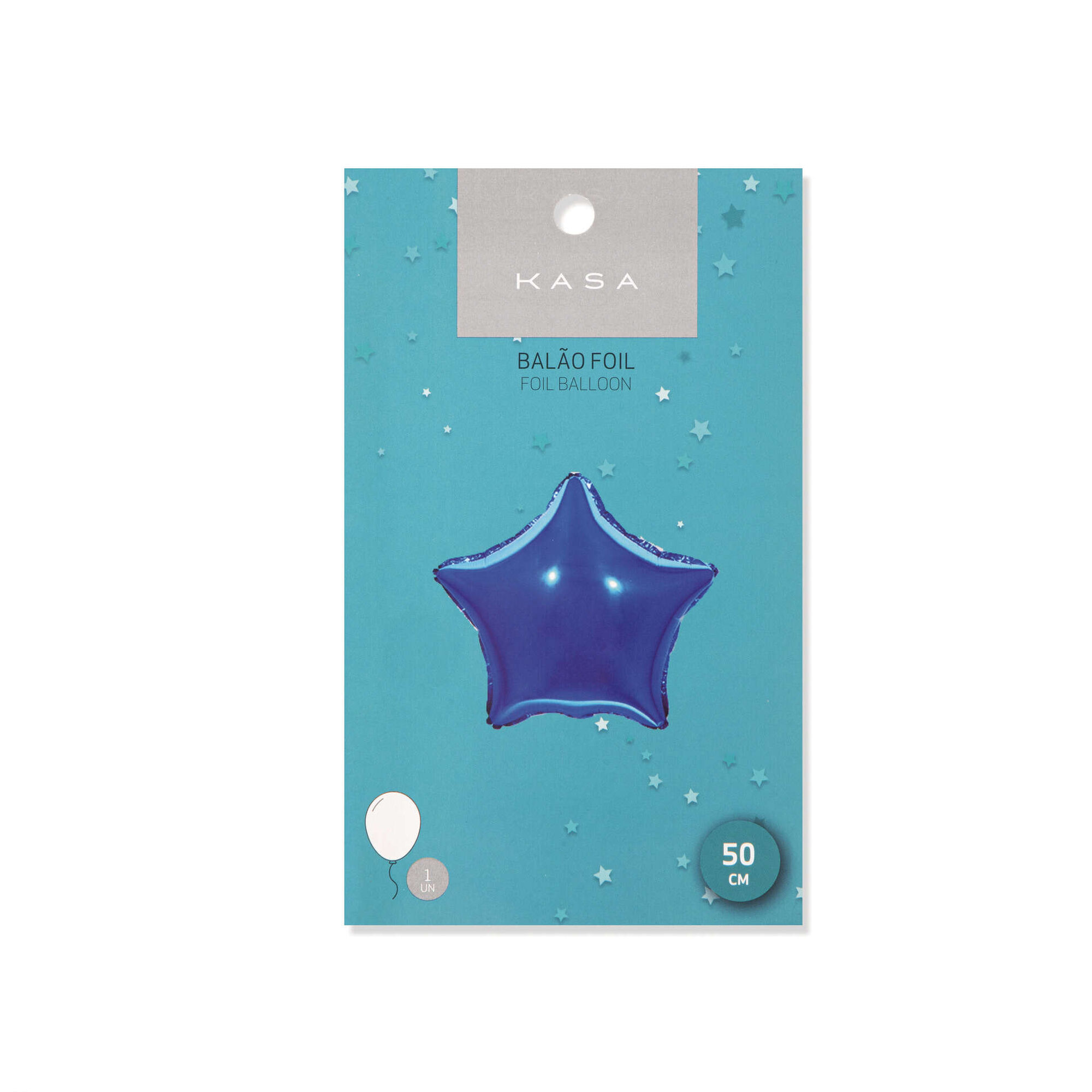 Balão Foil Estrela 50cm Azul