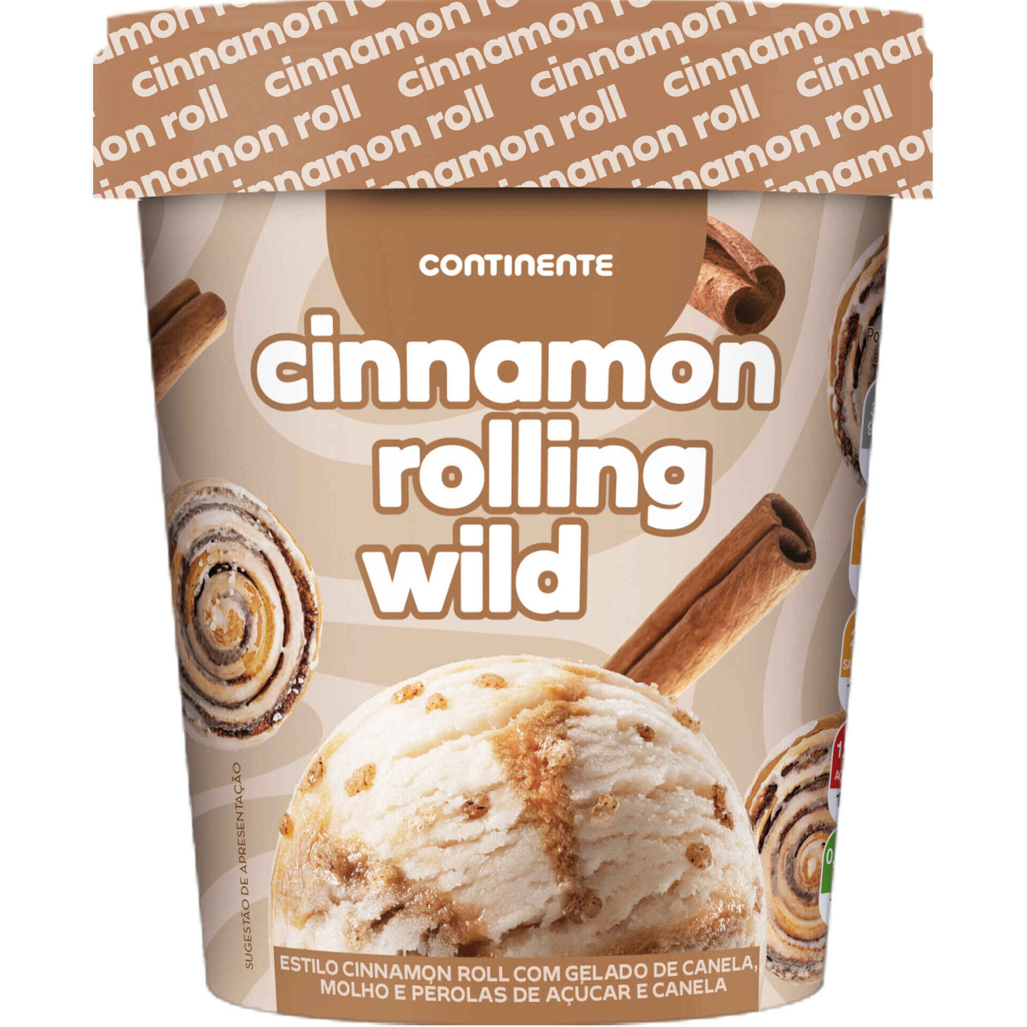 Gelado Cinnamon Rolling Wild Continente