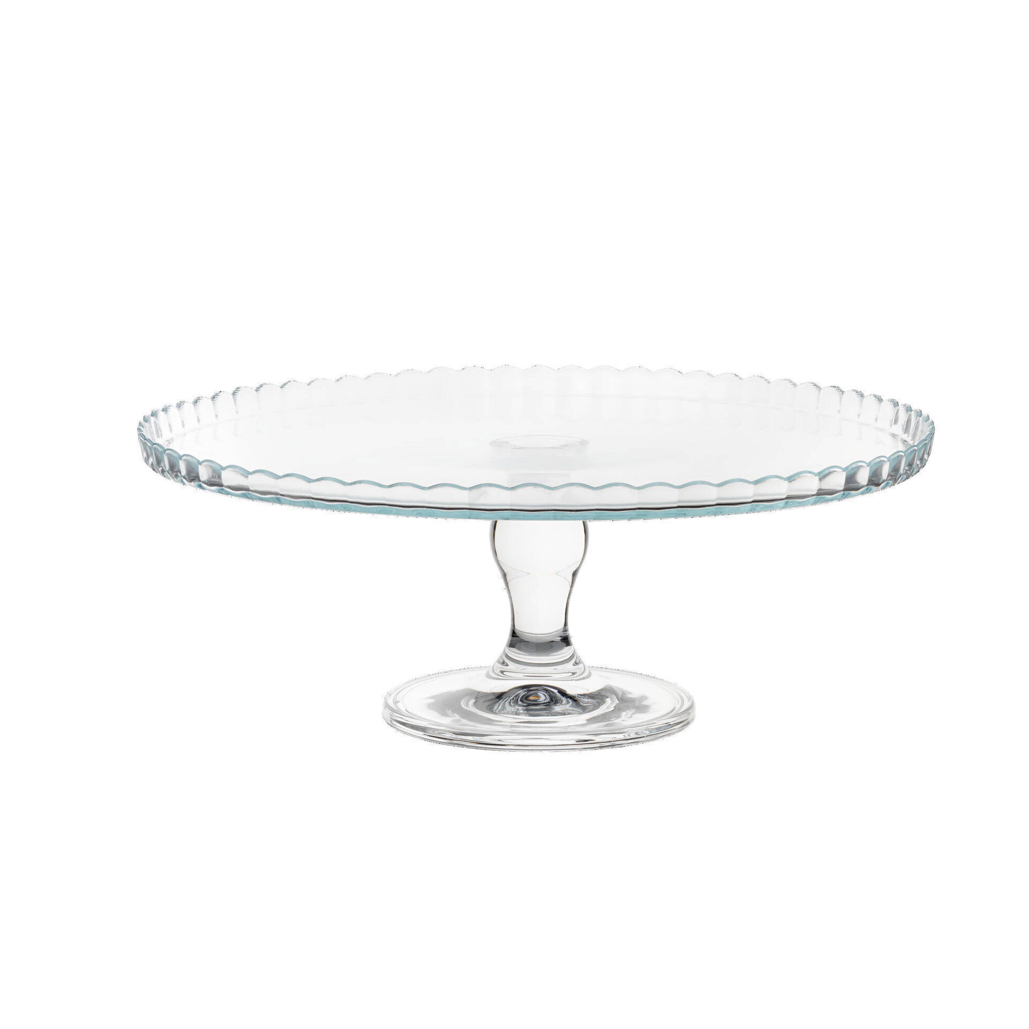 Prato Bolo com Pé 32cm Transparente Patisserie Prato Bolo com Pé 32cm Transparente Patisserie