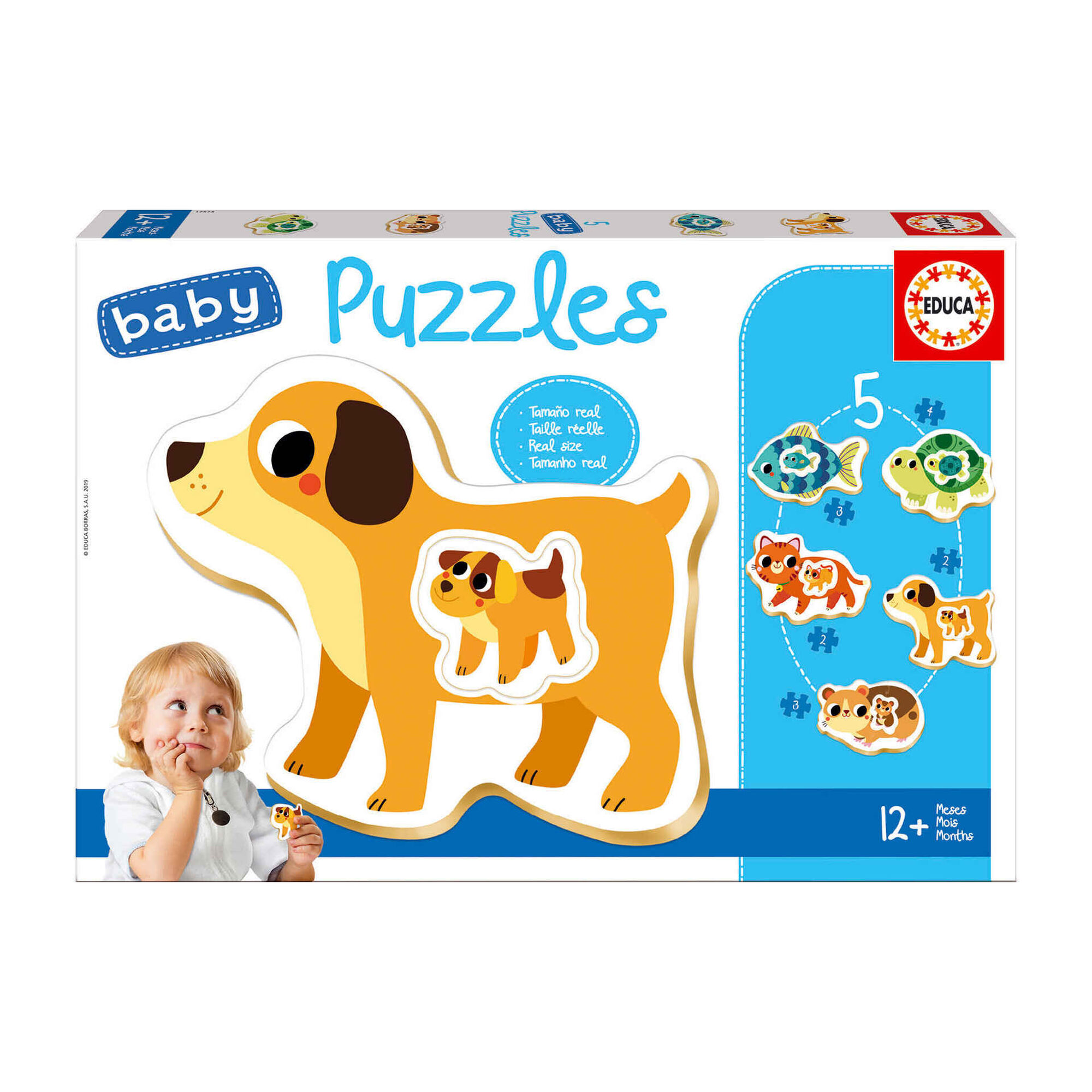 Puzzles Bebé Educativos 2 a 4 Peças (vários modelos)