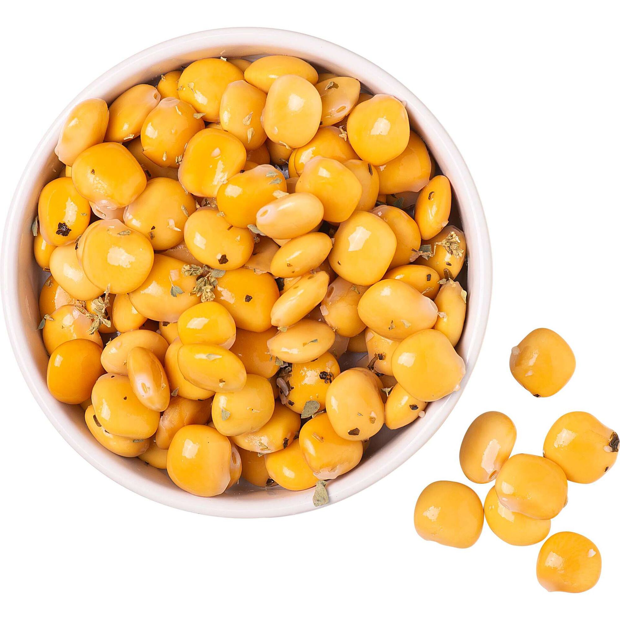 Tremoço com Alho e Manjericão