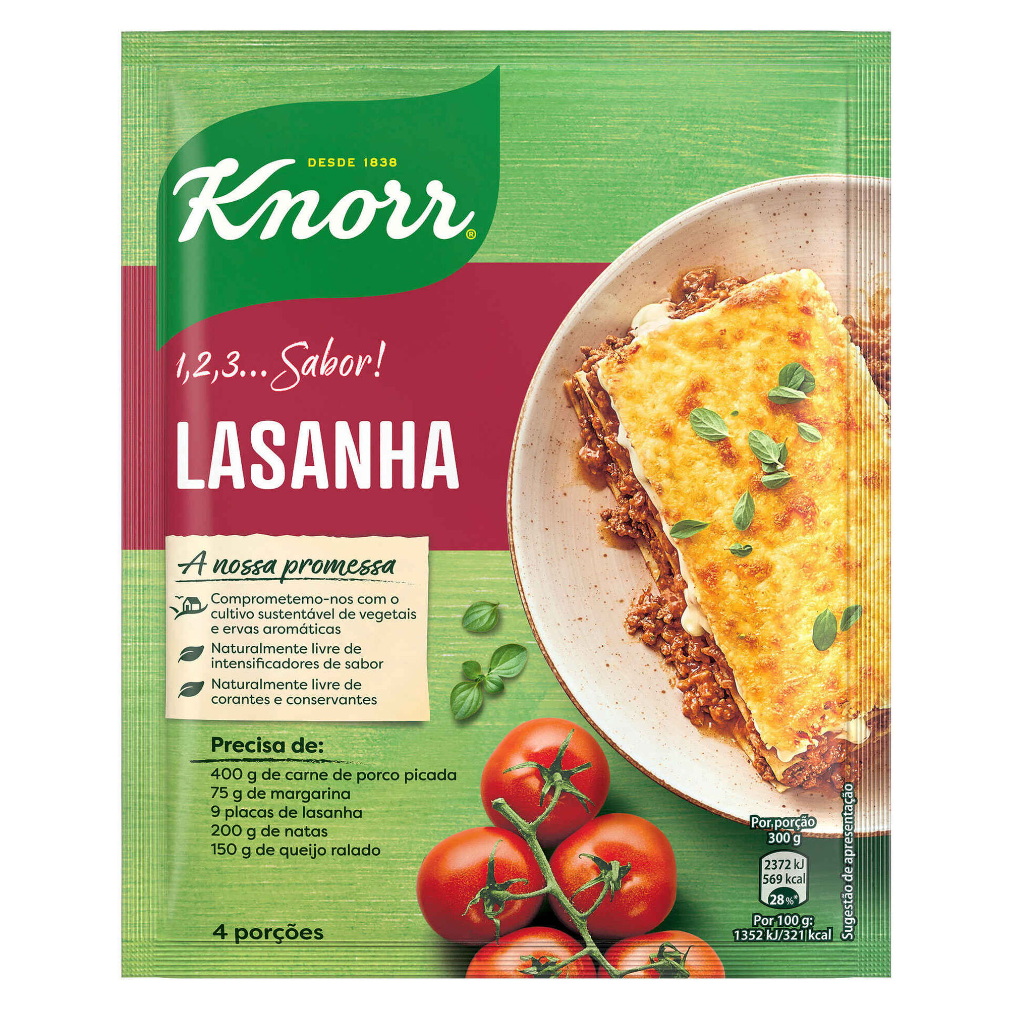 Tempero Lasanha em Saqueta