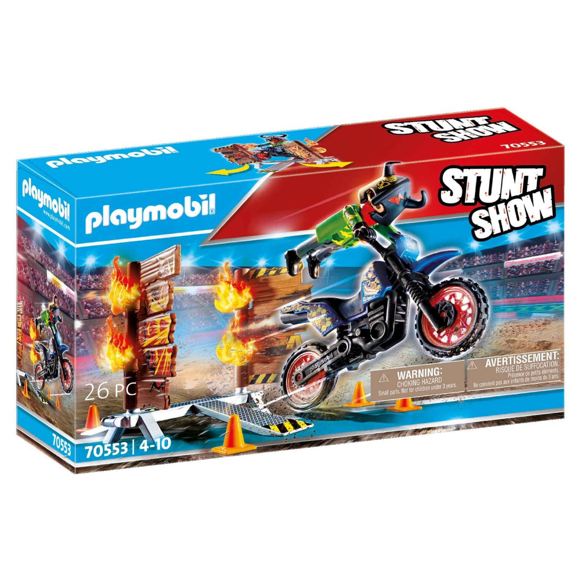 Stuntshow Moto com Parede de Fogo- 70553