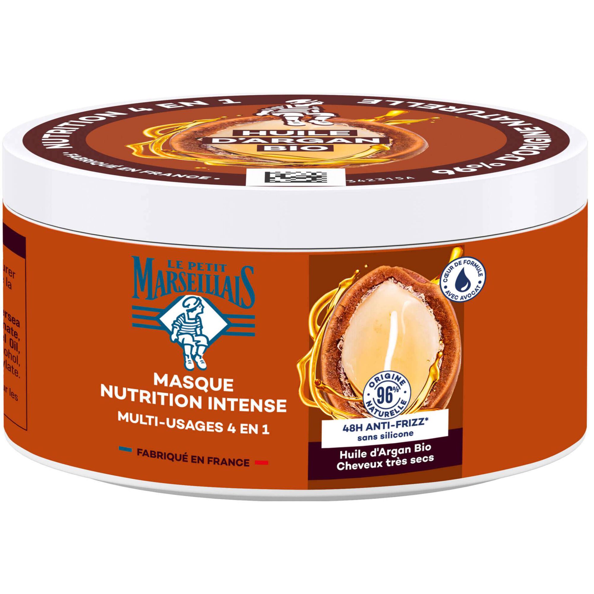 M&aacute;scara Cabelo Nutri&ccedil;&atilde;o Intensa Arg&atilde;o Le Petit Marseillais