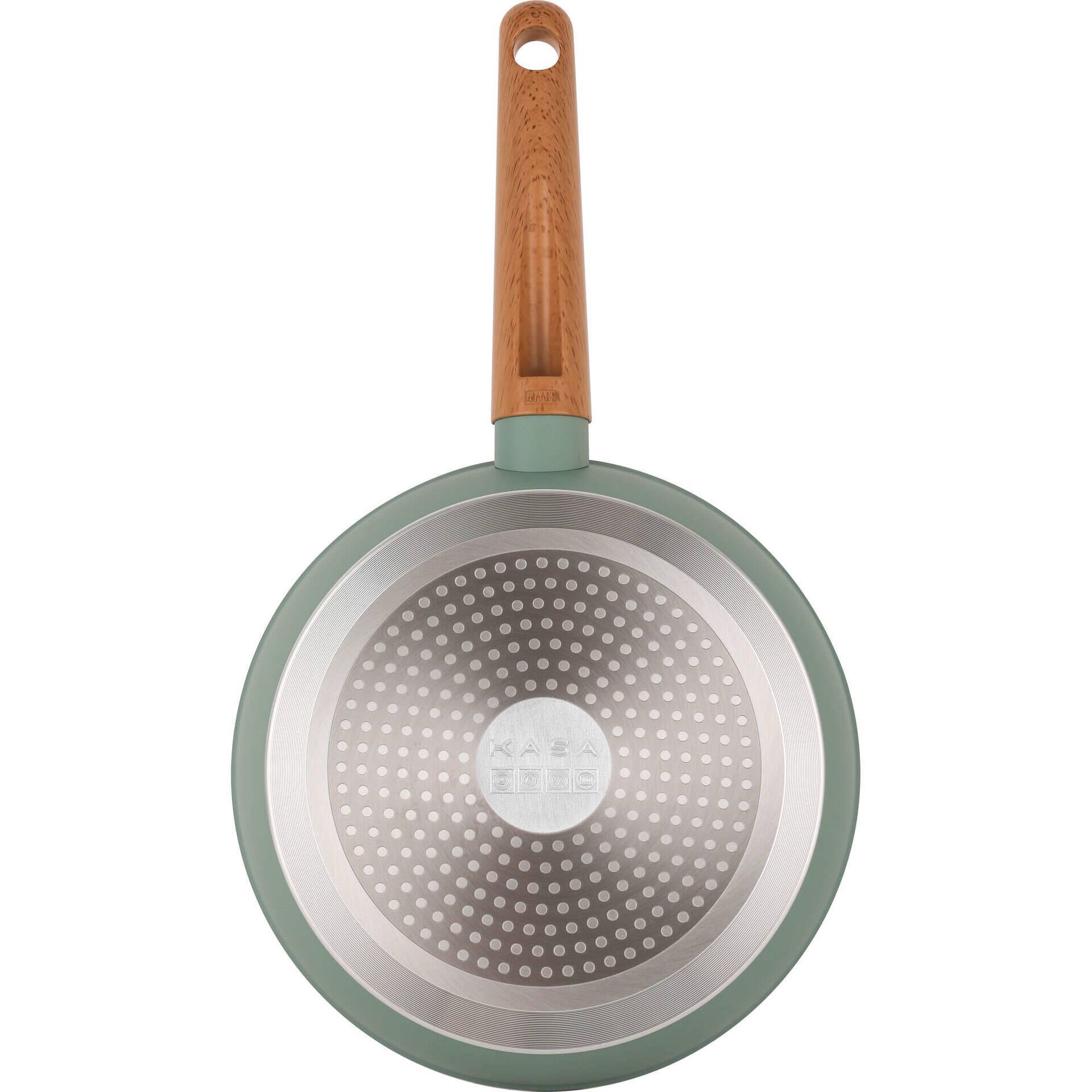 Conjunto Ca&ccedil;arola 20cm e Frigideira 24cm Verde Kasa