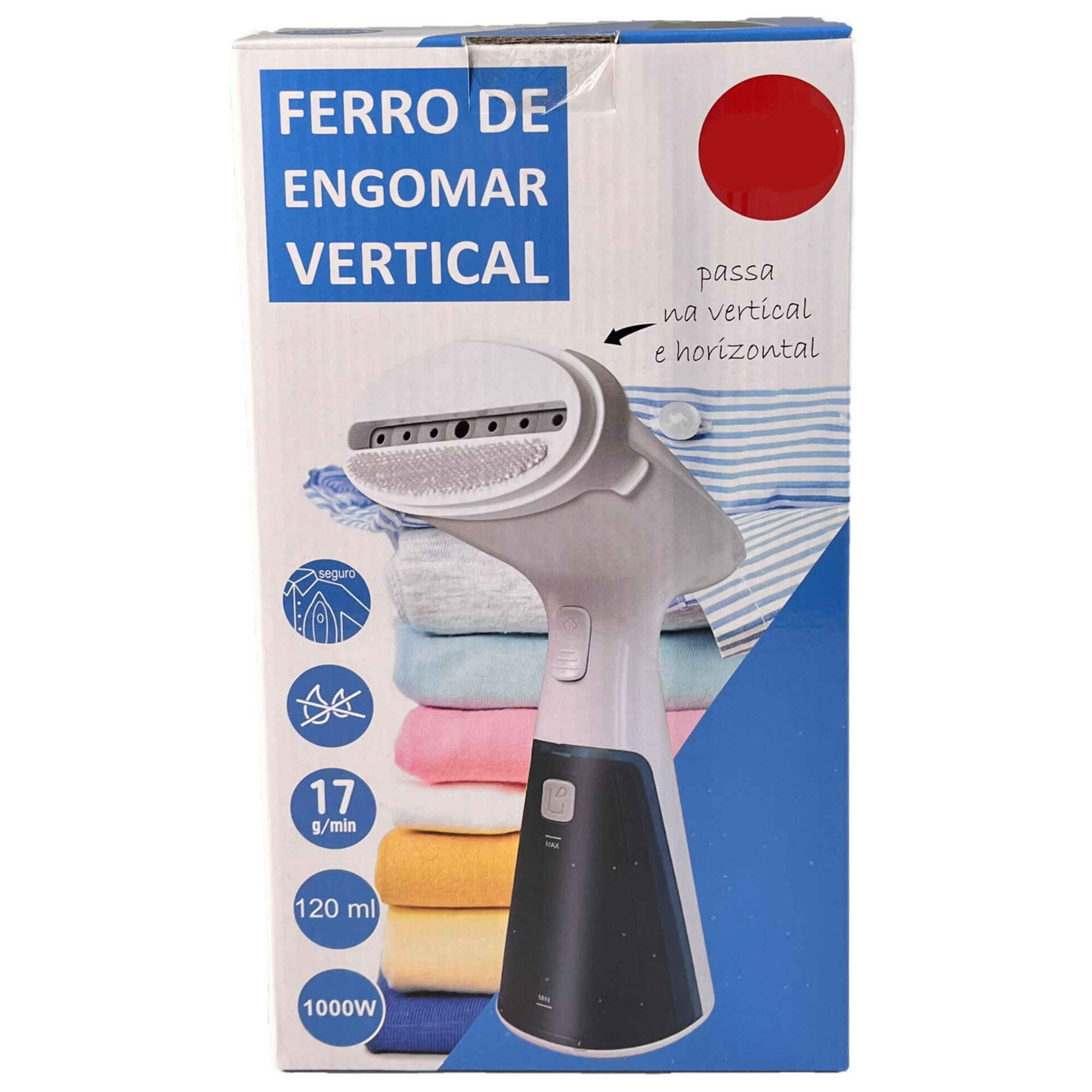Ferro de Engomar Vertical 1000W Bazar&atilde;o