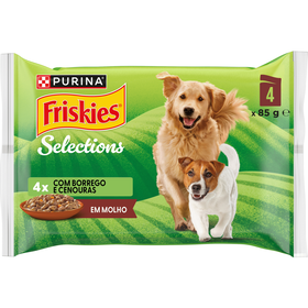 Comida H&uacute;mida para C&atilde;o Adulto Gelatina Borrego Purina Friskies