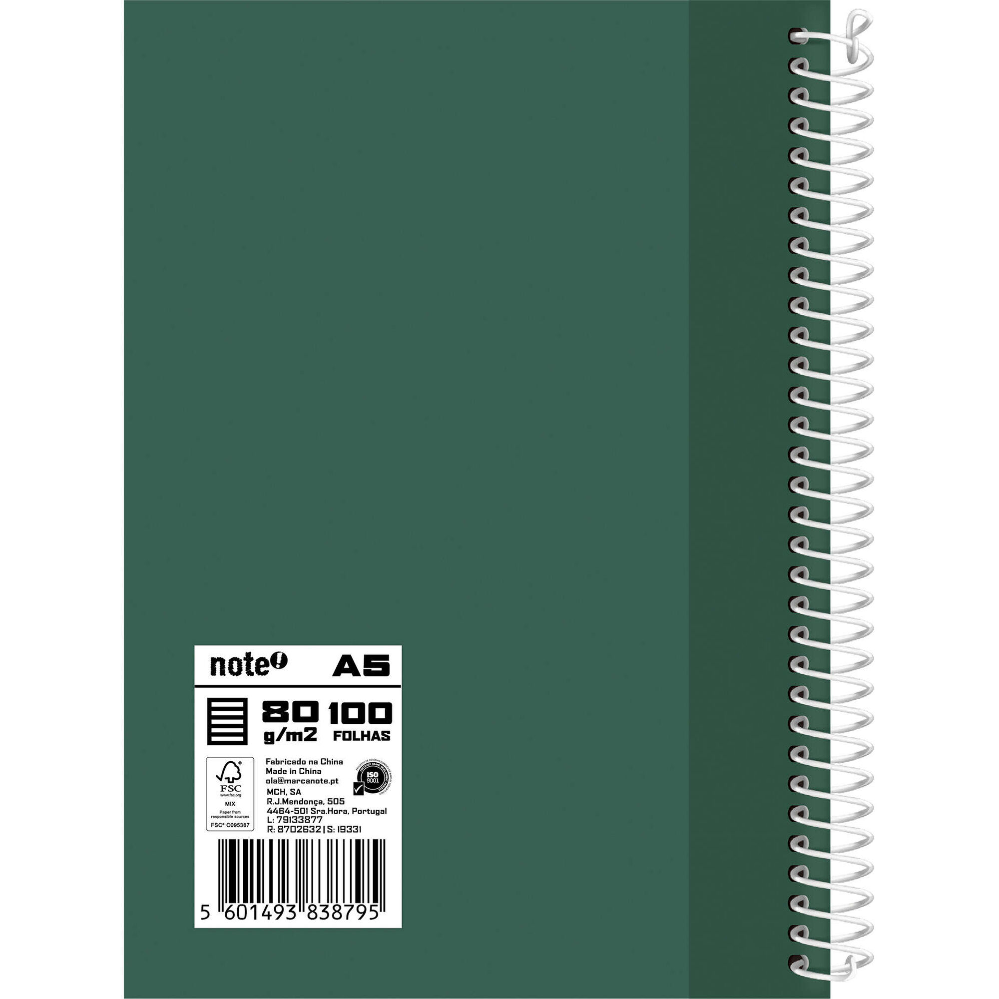 Caderno A5 100 Folhas Pautado (v&aacute;rias cores) Note!