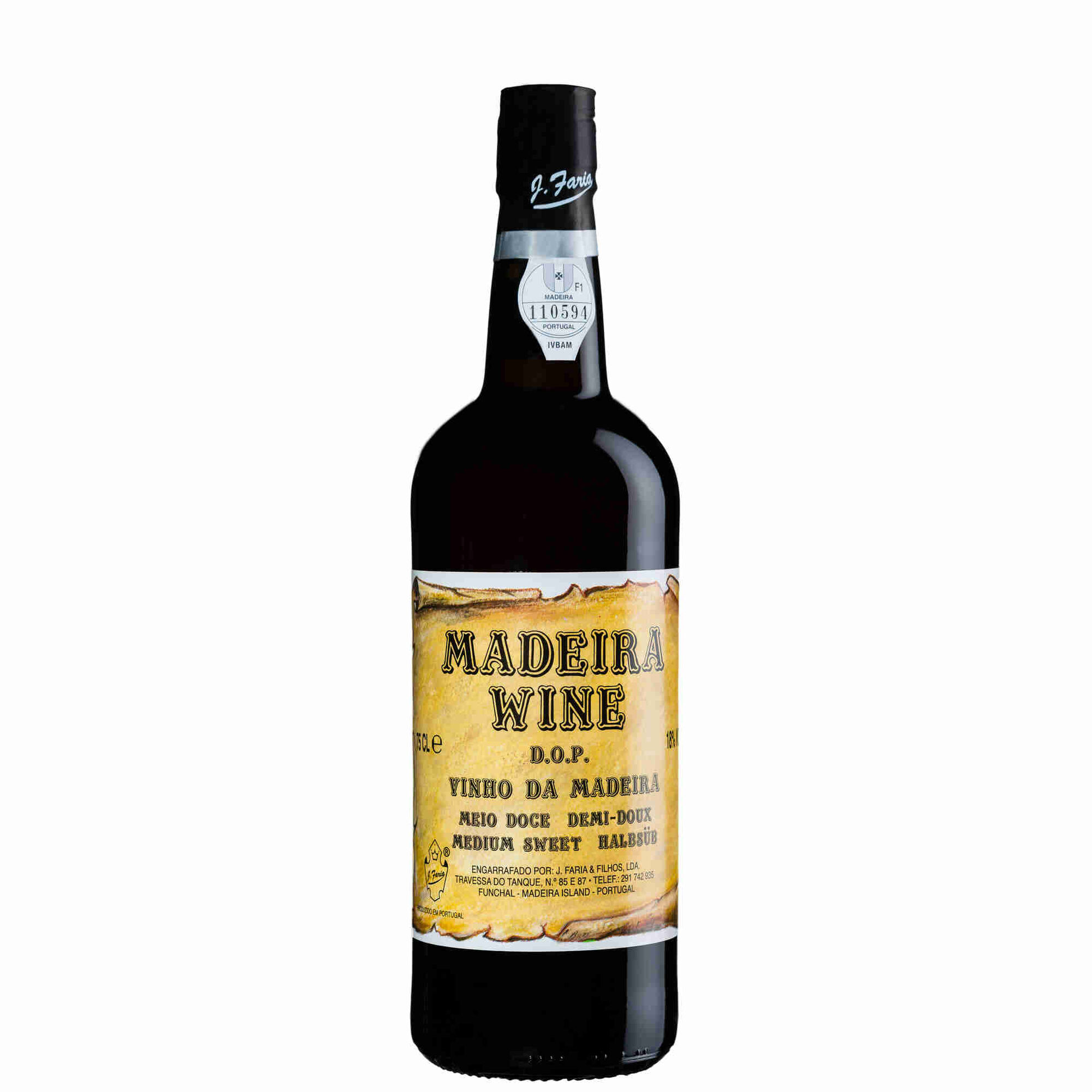 J. Faria & Filhos Vinho da Madeira Meio Doce