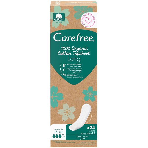 Pensos Diários Organic Long Carefree