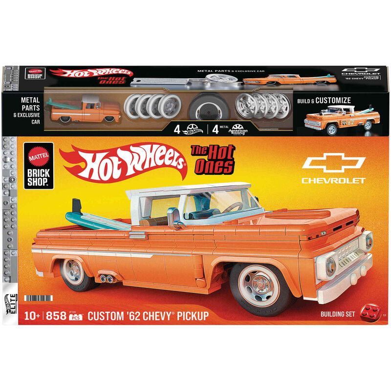 Hot Wheels - Kit de Construção '62 Chevy Pickup 858 Peças