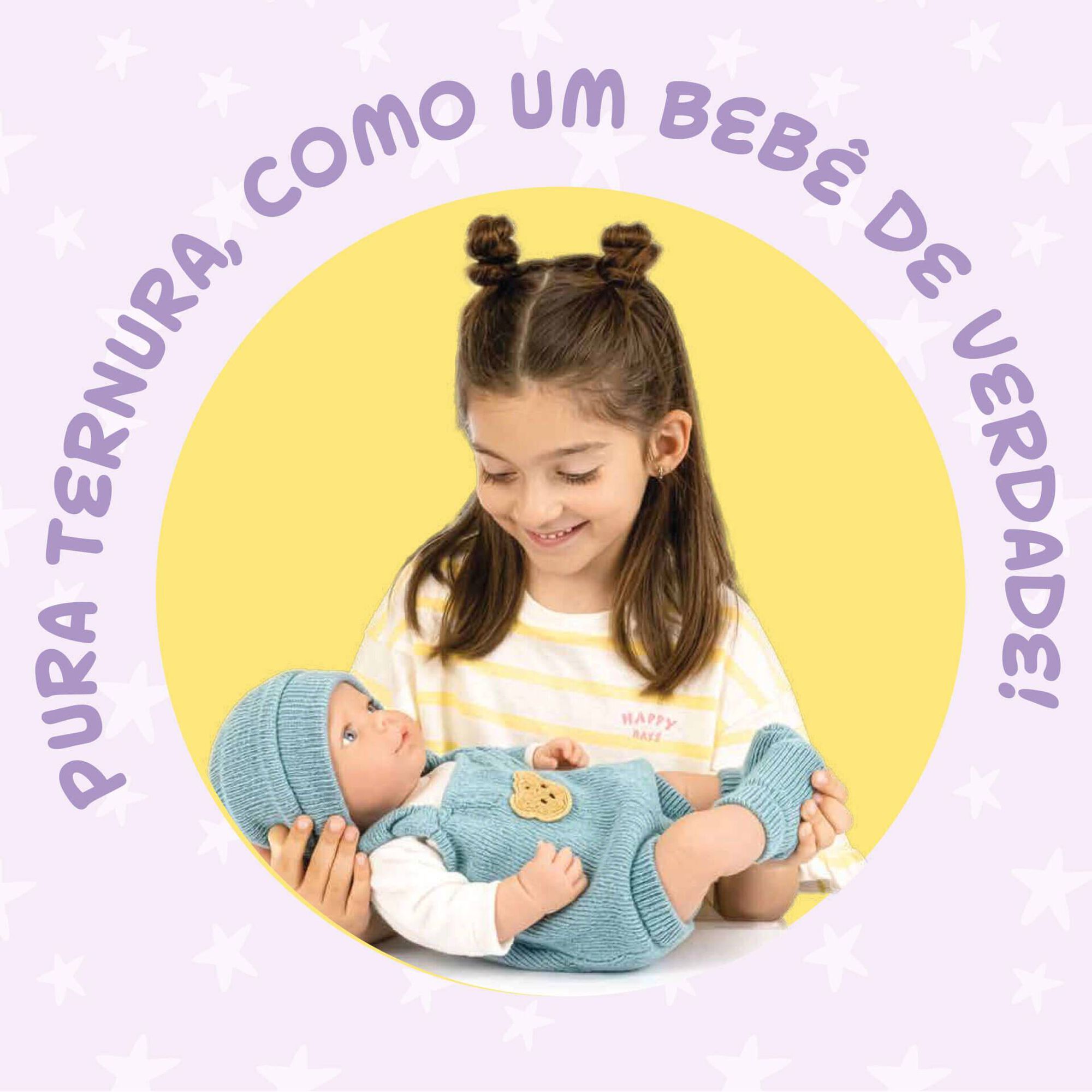 Zoko Titucho - Beb&eacute; Reborn 50cm com Acess&oacute;rios Azuis