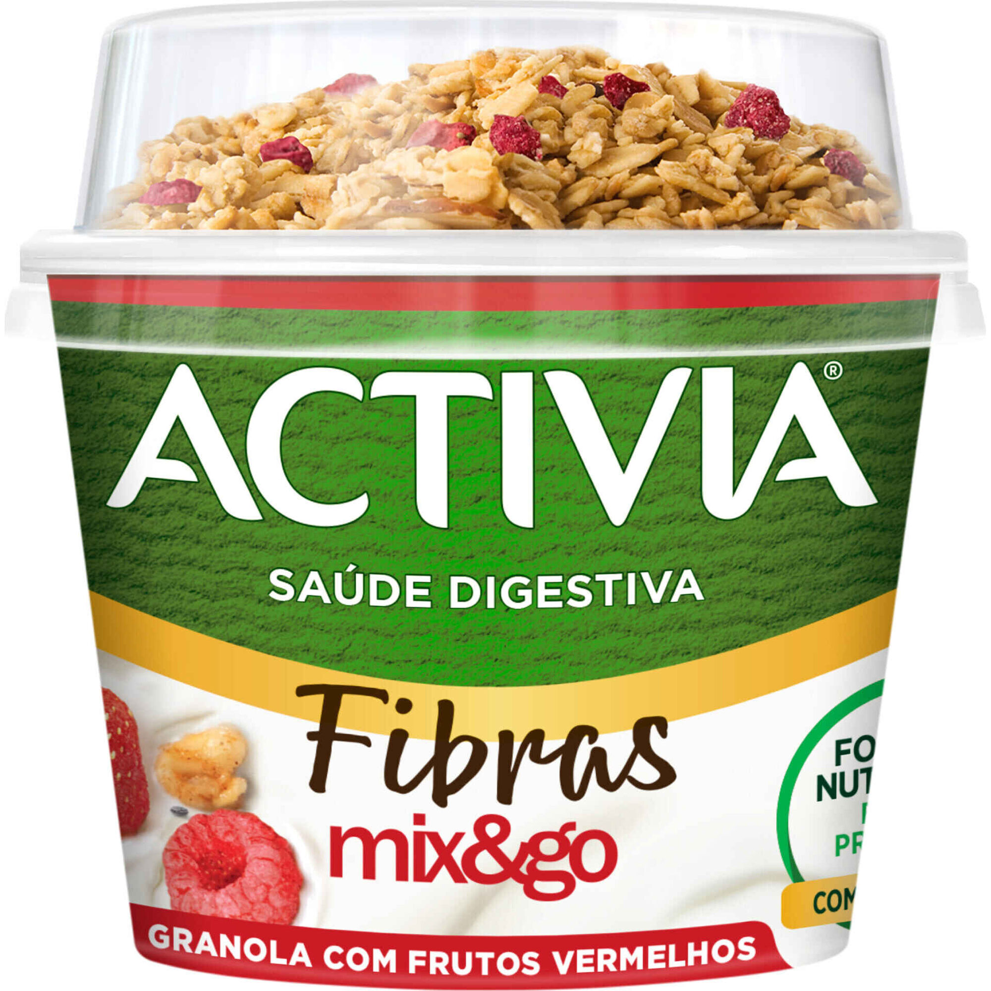 Iogurte Bifidus Granola com Frutos Vermelhos Activia Danone