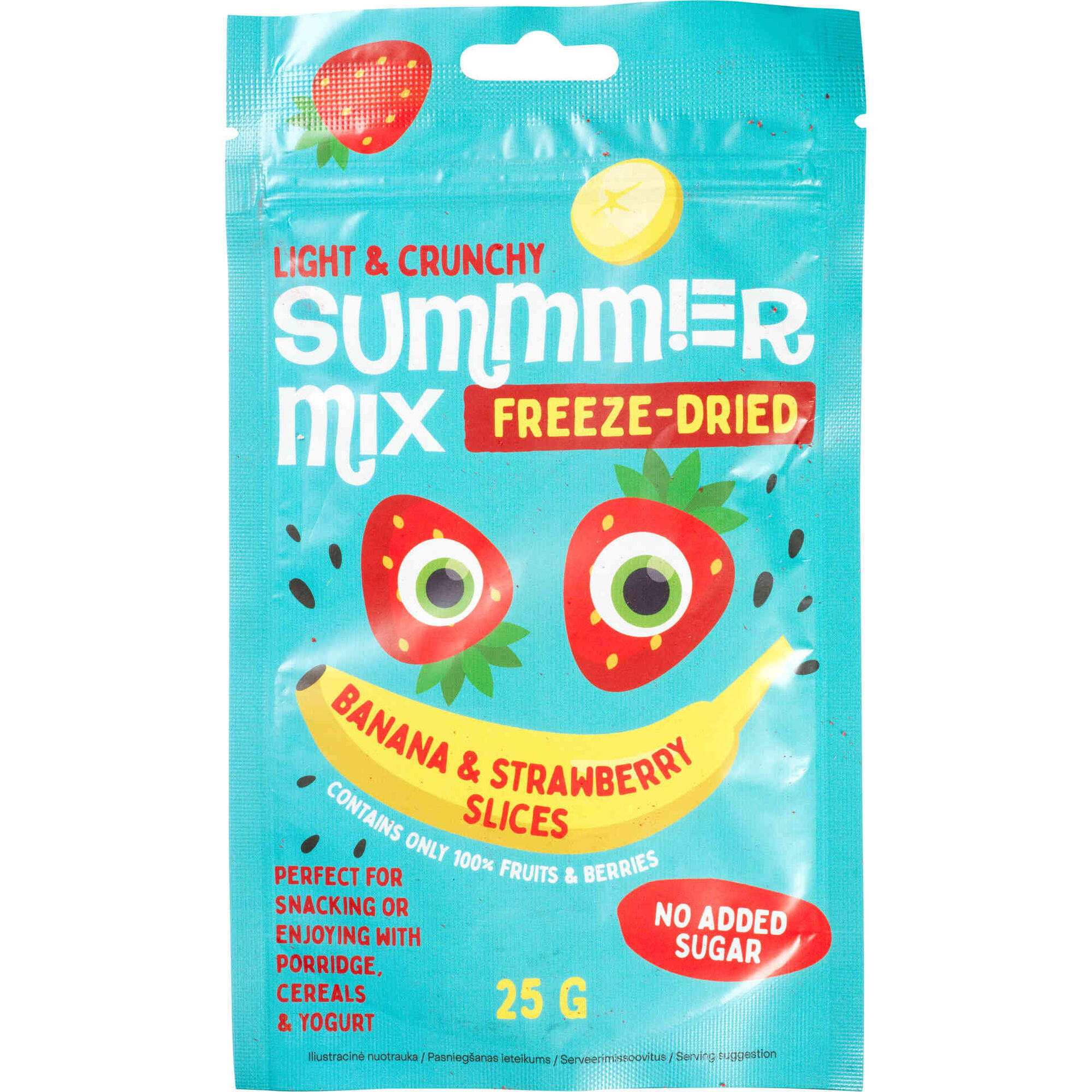 Mix Banana e Morango Liofilizado Summmer