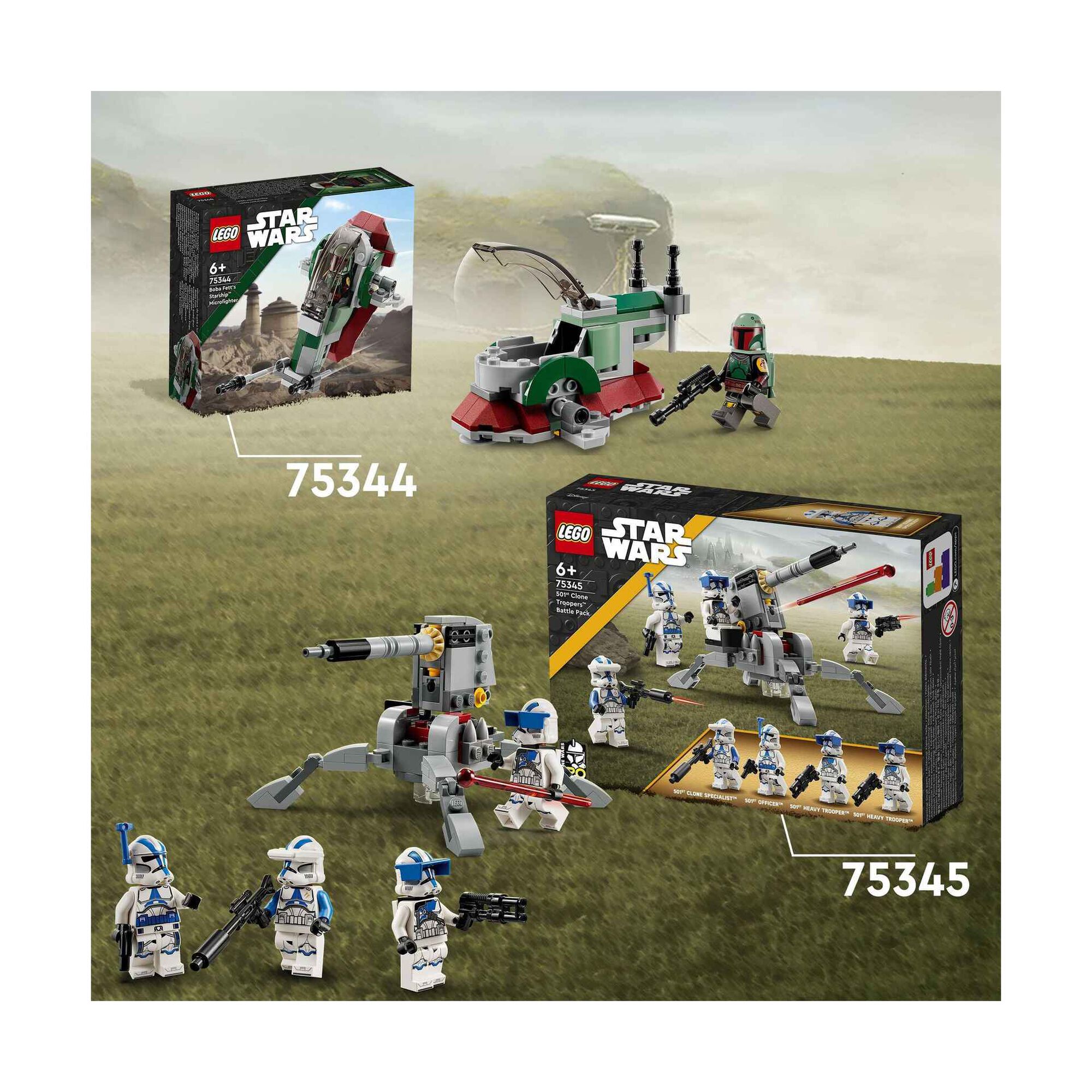 Pack de Combate Clone Troopers da 501ª - 75345