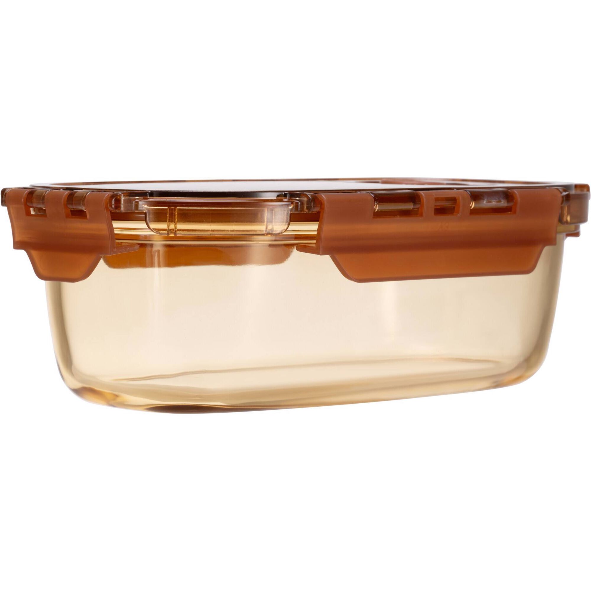 Caixa Hermética 750ml Vidro Ambar