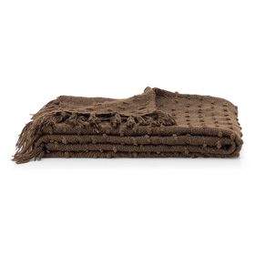 Manta Decorativa 100% Reciclada 130x160cm Castanha Manta Decorativa 100% Reciclada 130x160cm Castanha