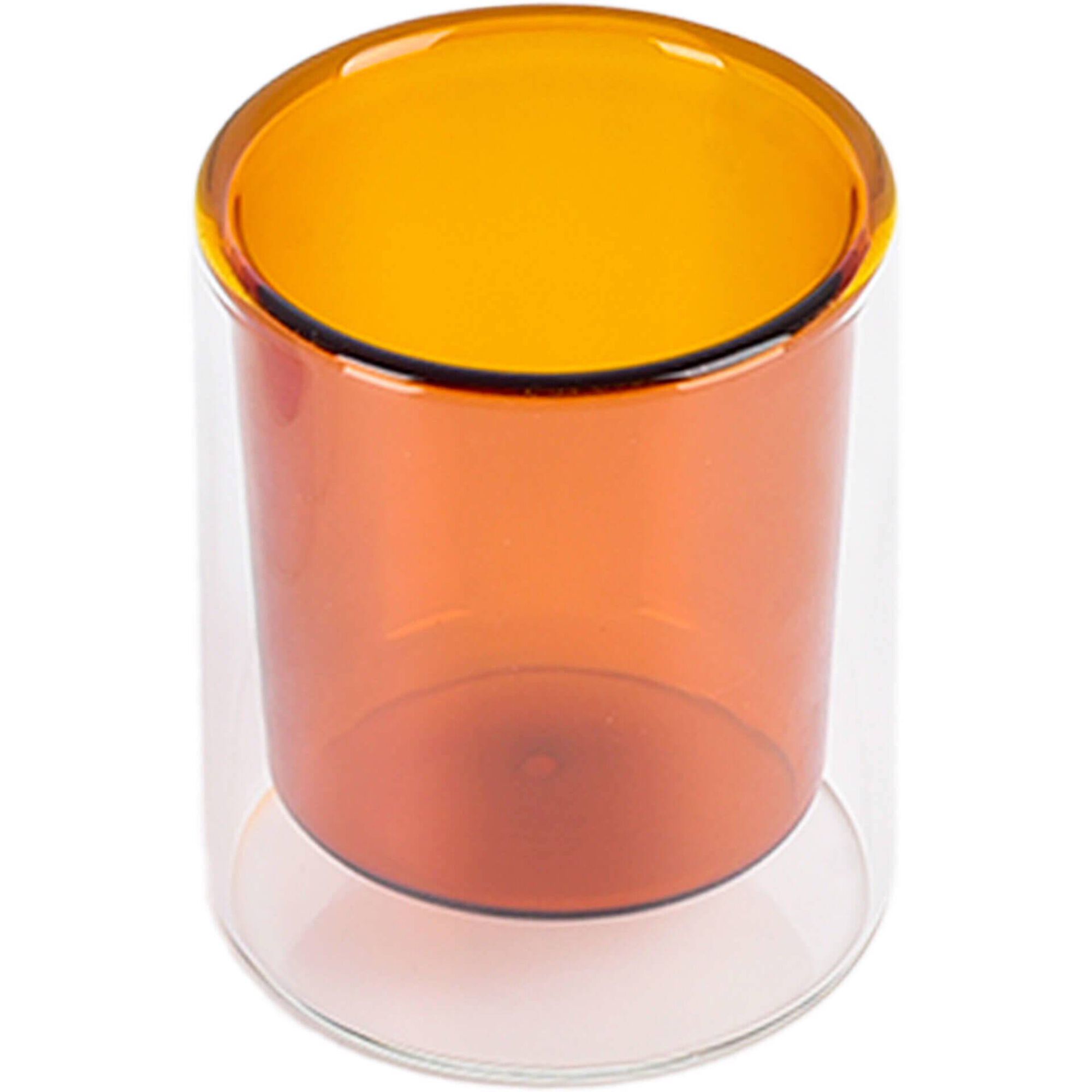 Copo Caf&eacute; 95ml Duplo Amarelo Kasa