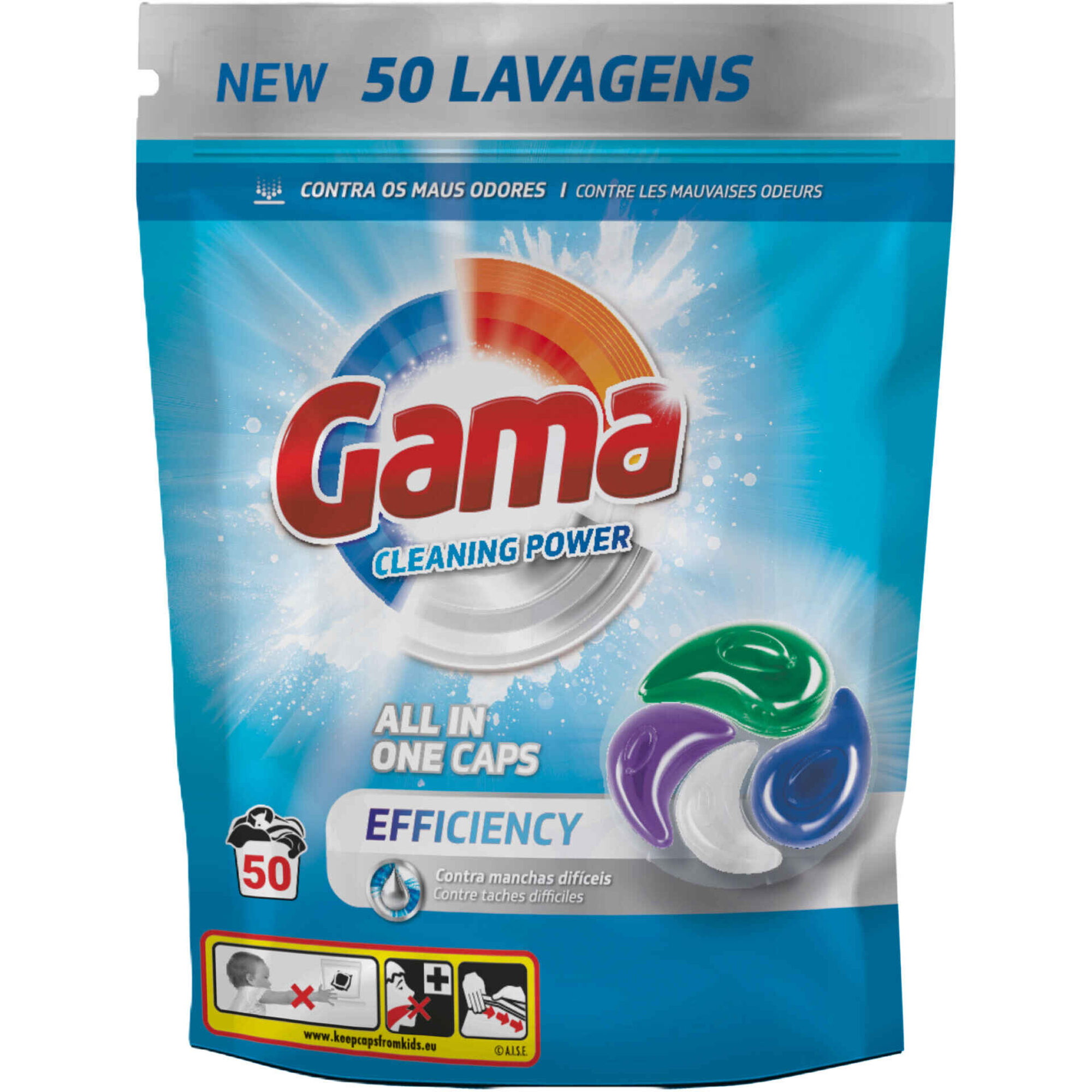Detergente Máquina Roupa Cápsulas Efficiency Detergente Máquina Roupa Cápsulas Efficiency